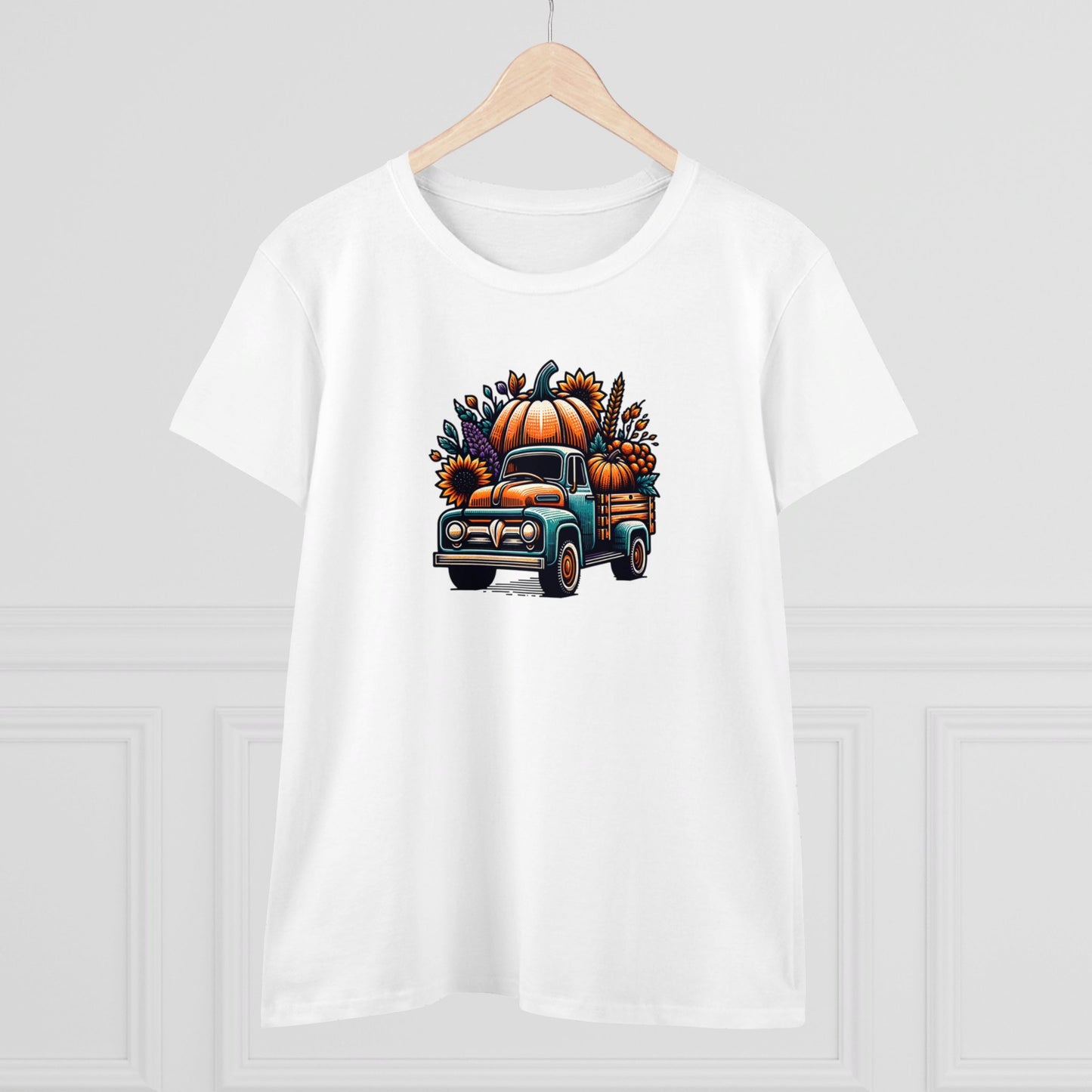 womens t-shirt - pumpkin truck!