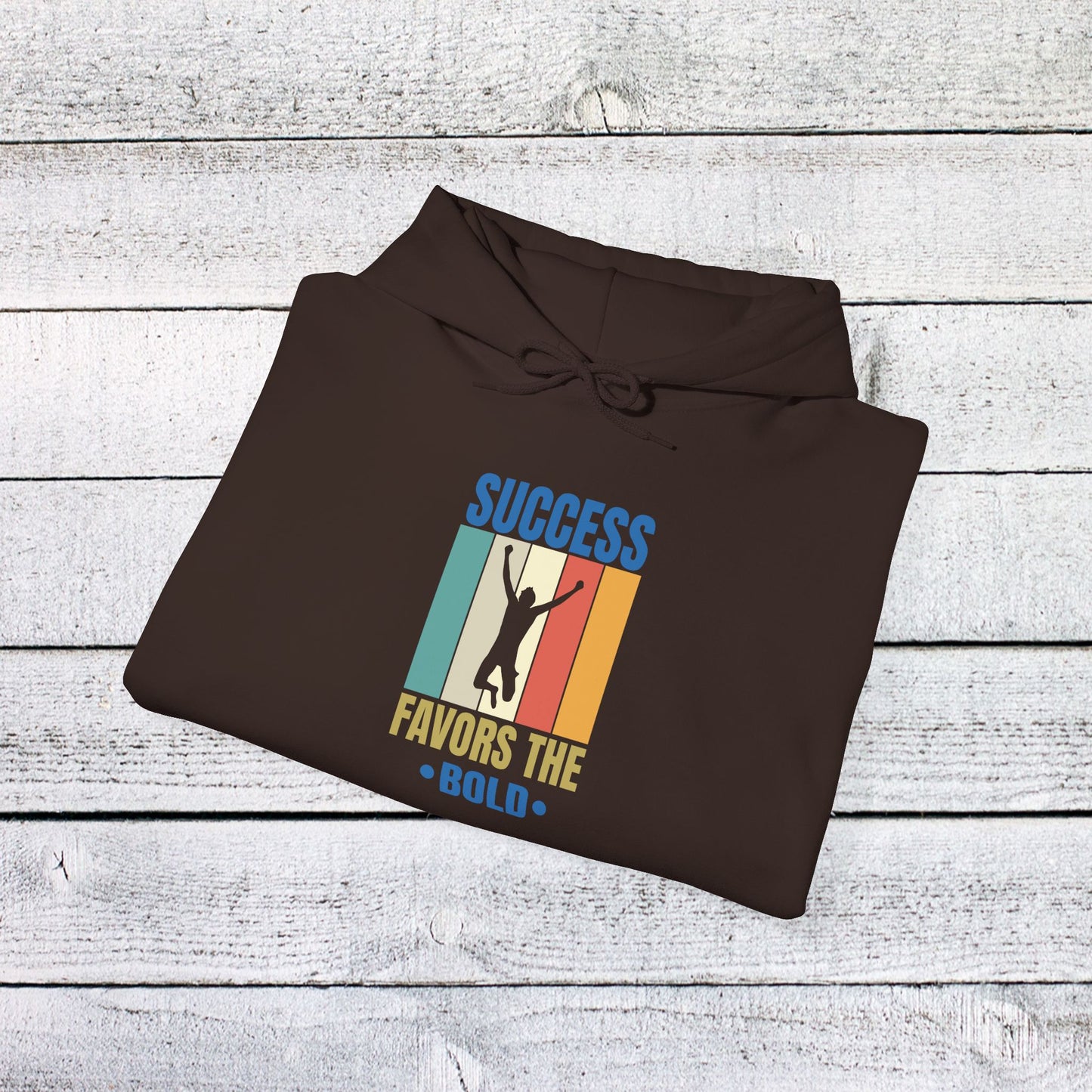 unisex heavy blend™ hooded sweatshirt - success favors the bold - risk and reward quote
