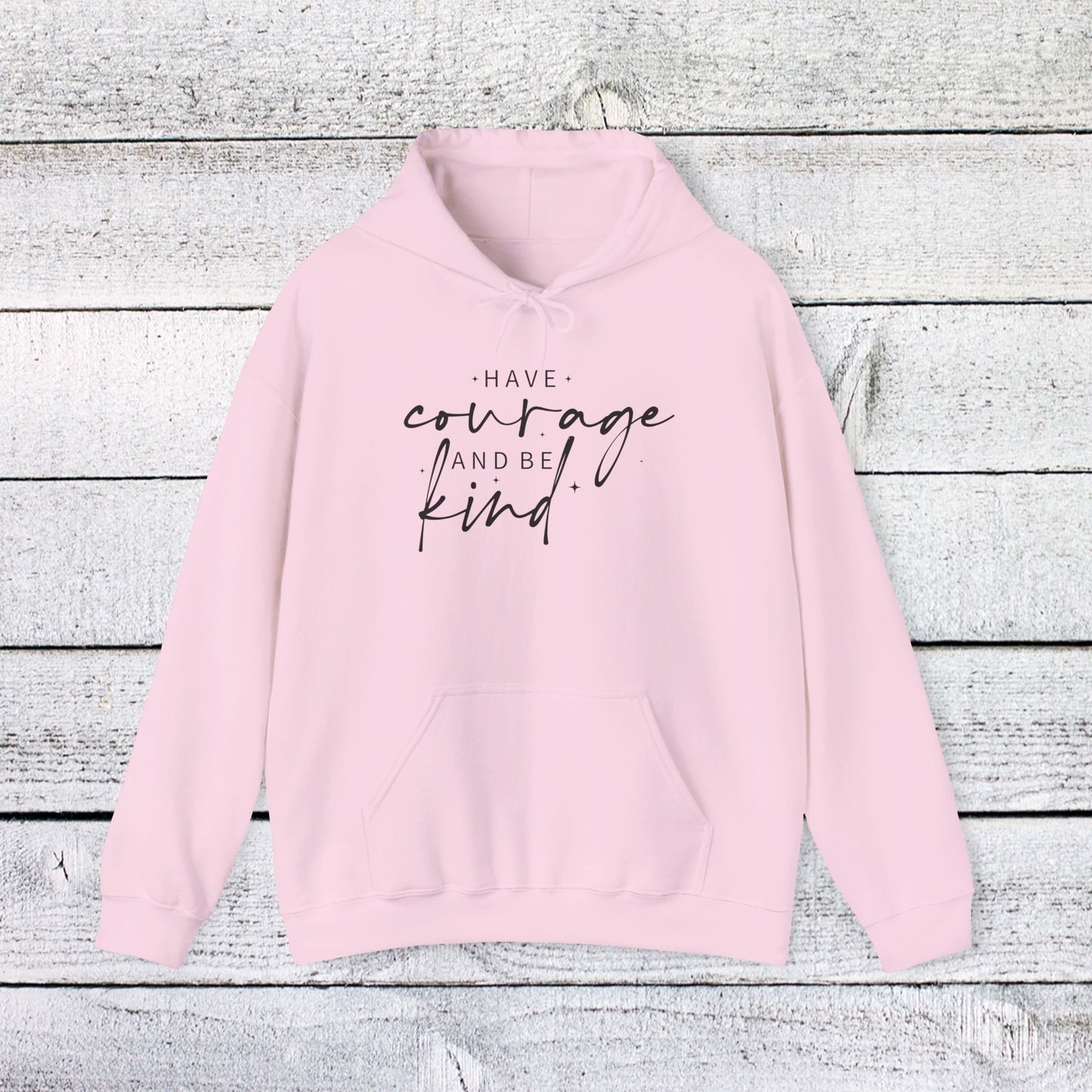unisex heavy blend™ hooded sweatshirt - have courage and be kind - graceful strength quote
