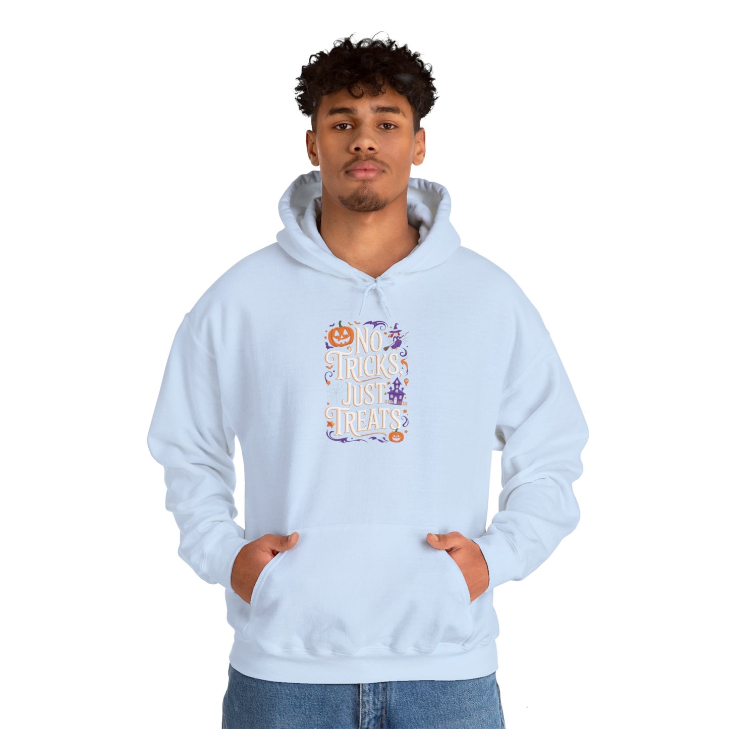 unisex hoodie - halloween hoodie -no tricks just treats!