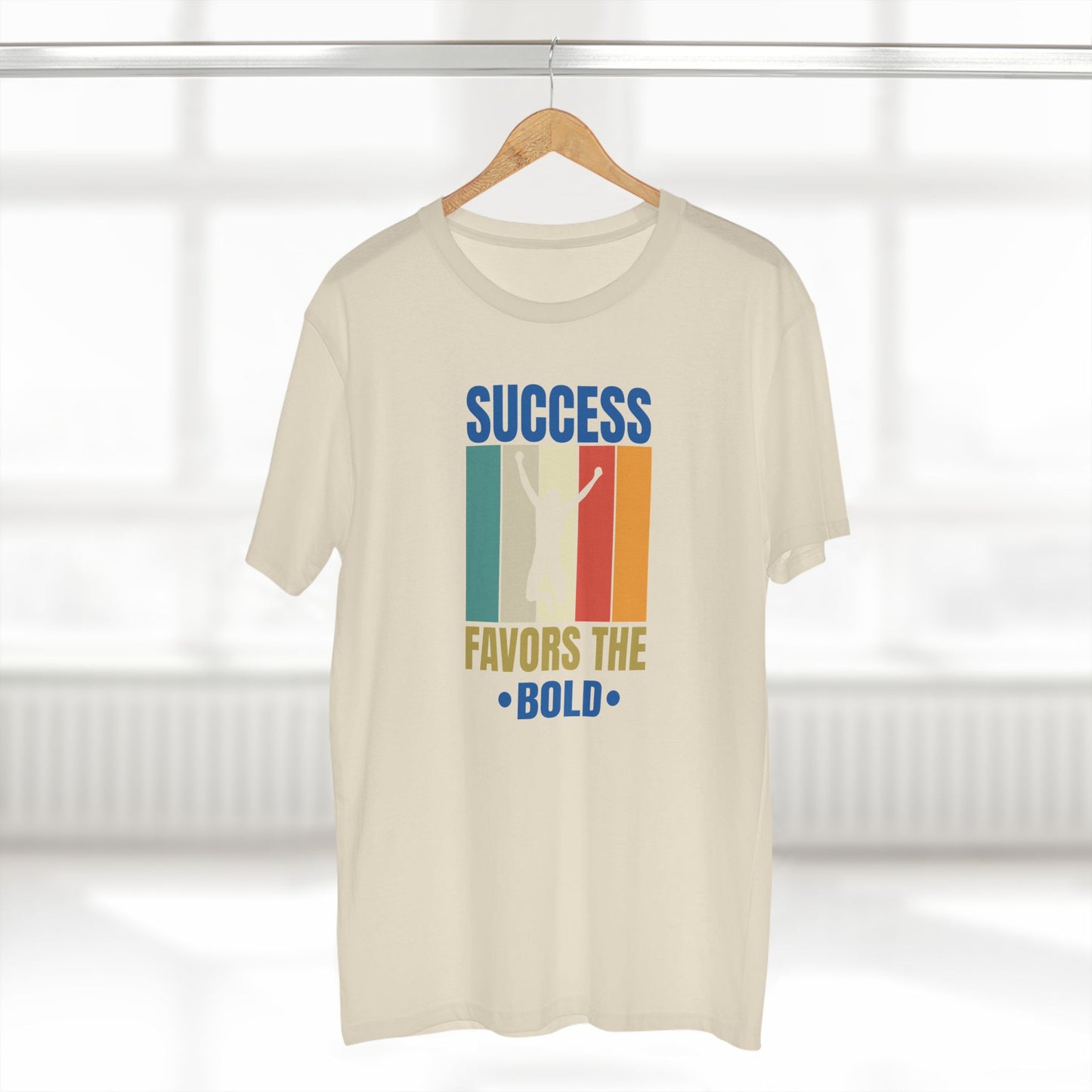adult staple tee - success favors the bold - risk and reward quote