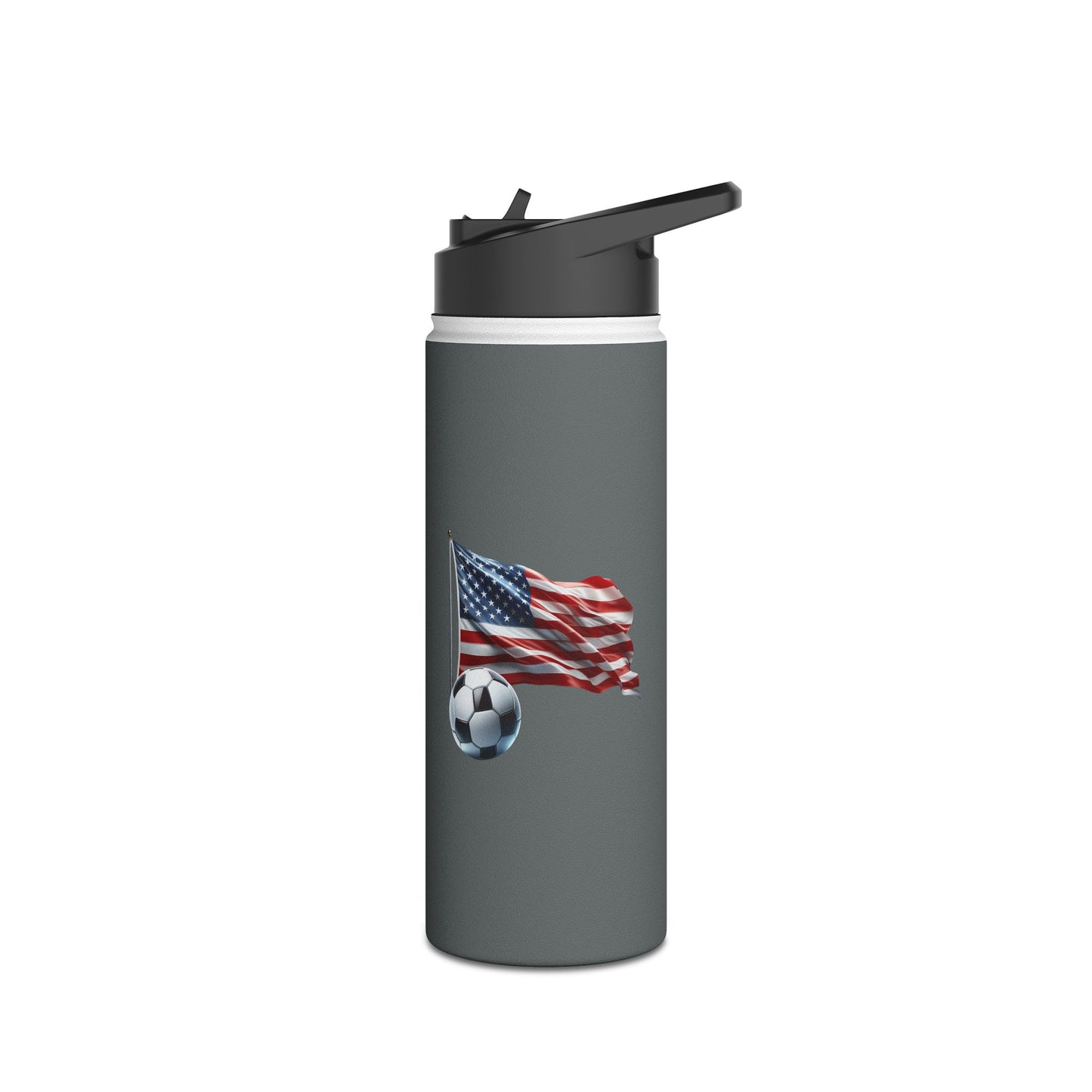 usa soccer inspired stainless steel water bottle - durable & eco-friendly