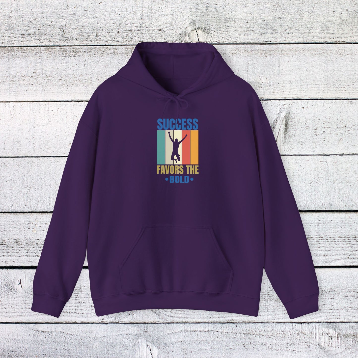 unisex heavy blend™ hooded sweatshirt - success favors the bold - risk and reward quote