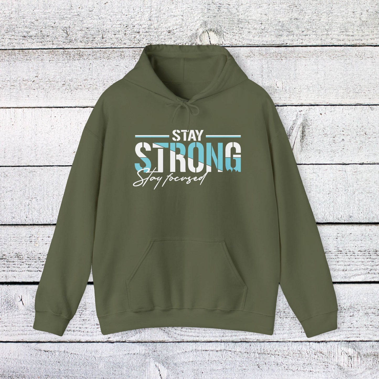 unisex heavy blend™ hooded sweatshirt - stay strong - simple motivation design