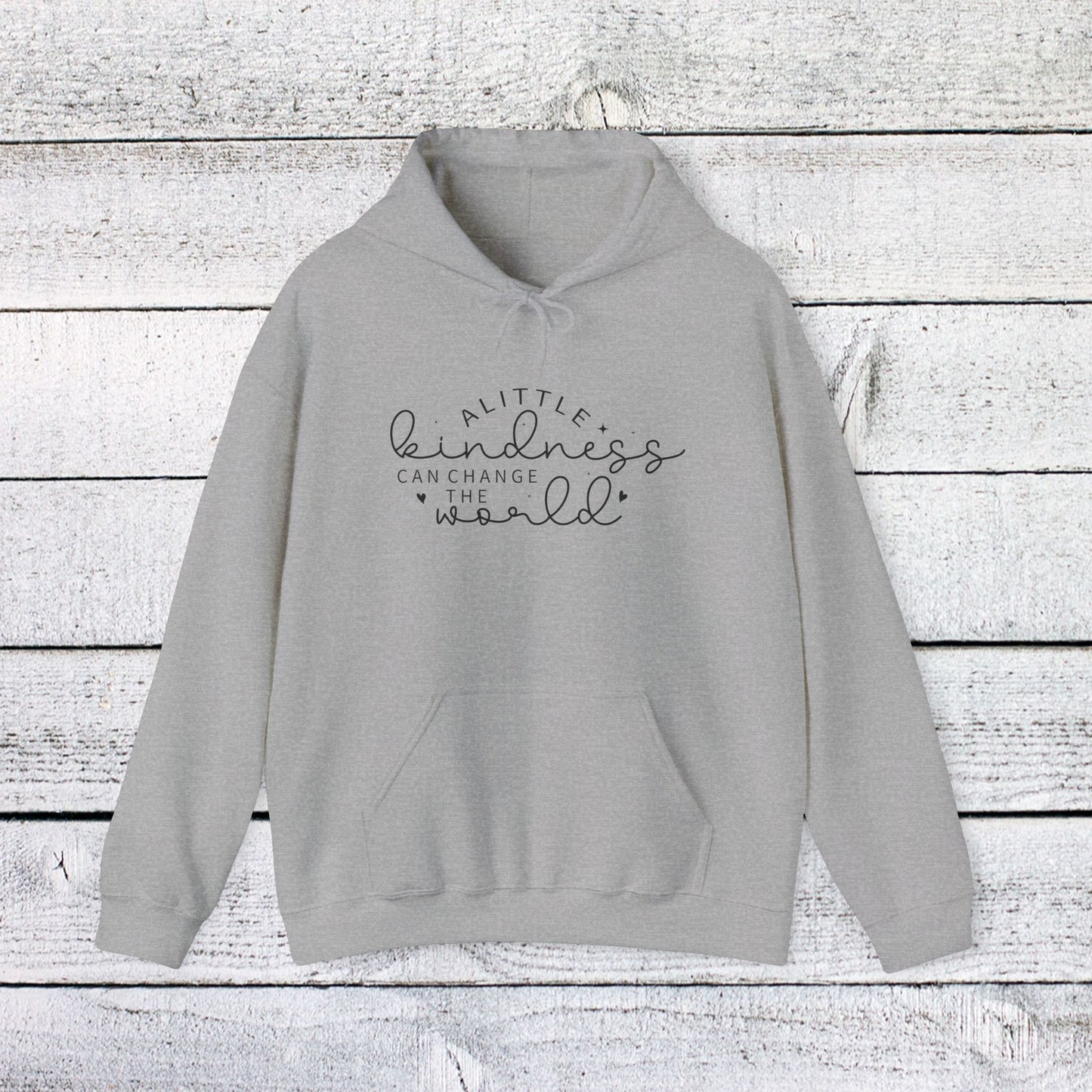unisex heavy blend™ hooded sweatshirt - a little kindness can change the world - positive quote