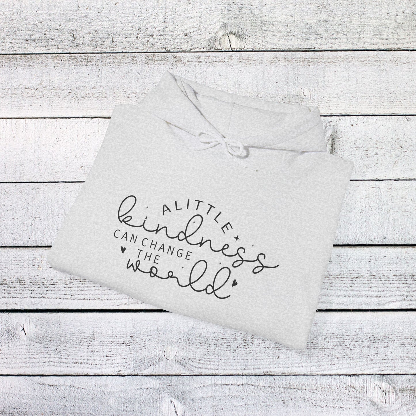 unisex heavy blend™ hooded sweatshirt - a little kindness can change the world - positive quote