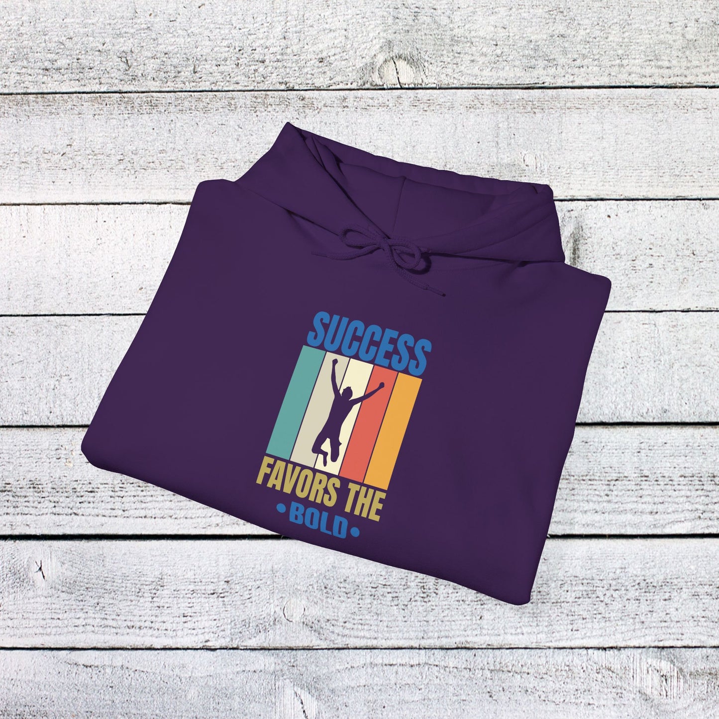 unisex heavy blend™ hooded sweatshirt - success favors the bold - risk and reward quote