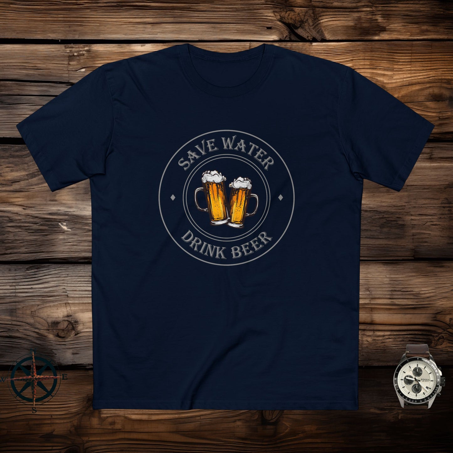 mens t-shirt - drink beer
