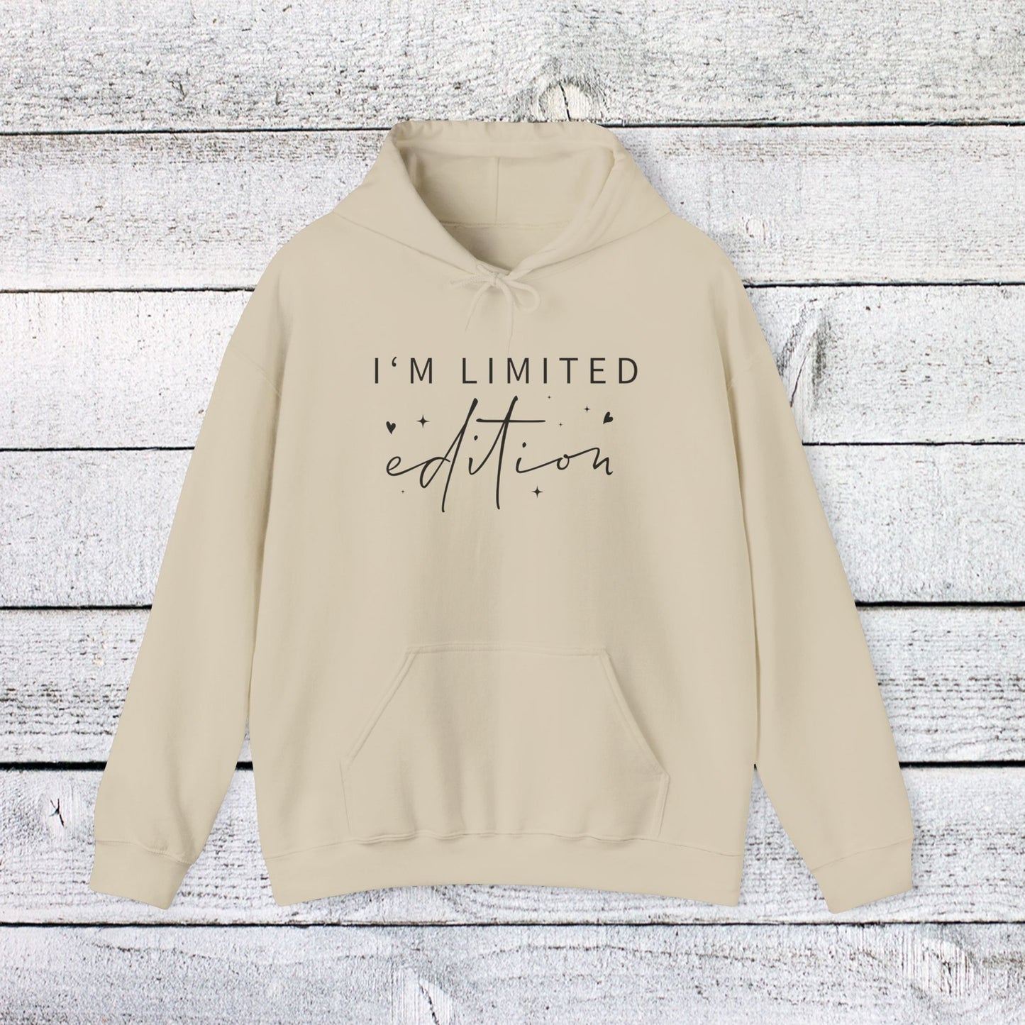 unisex heavy blend™ hooded sweatshirt - i’m limited edition - unique confidence quote