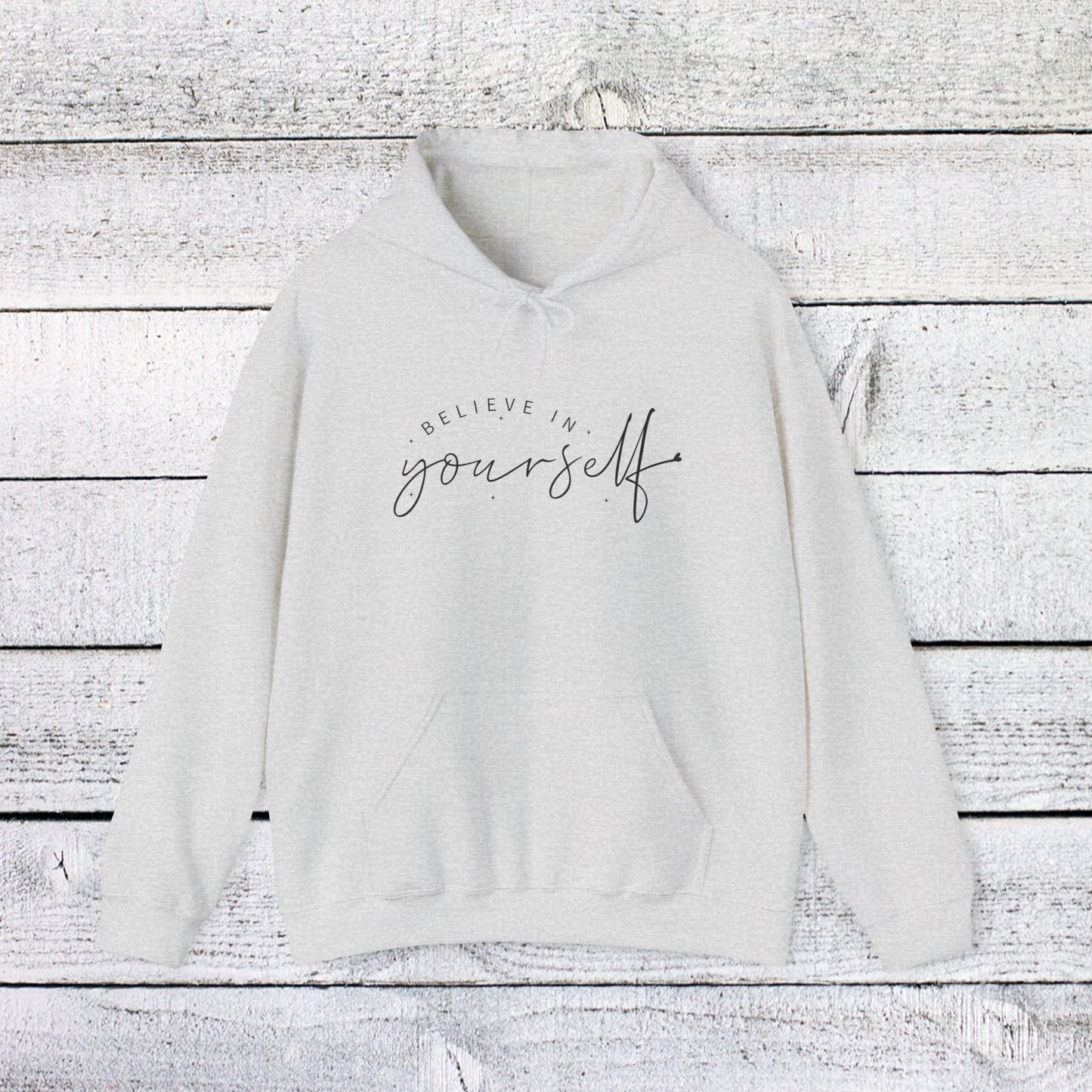 unisex heavy blend™ hooded sweatshirt - believe in yourself - classic self-esteem booster