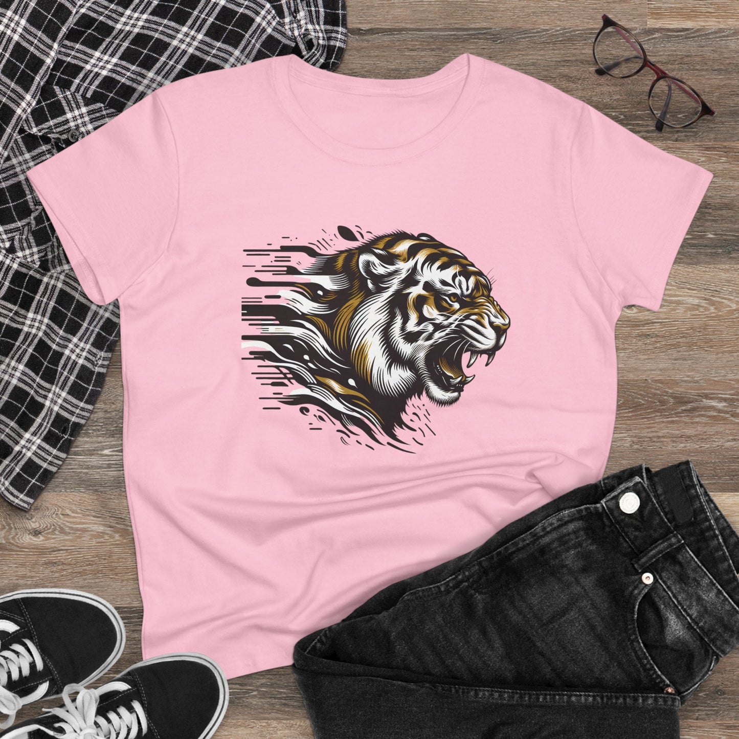 fierce tiger graphic cotton tee