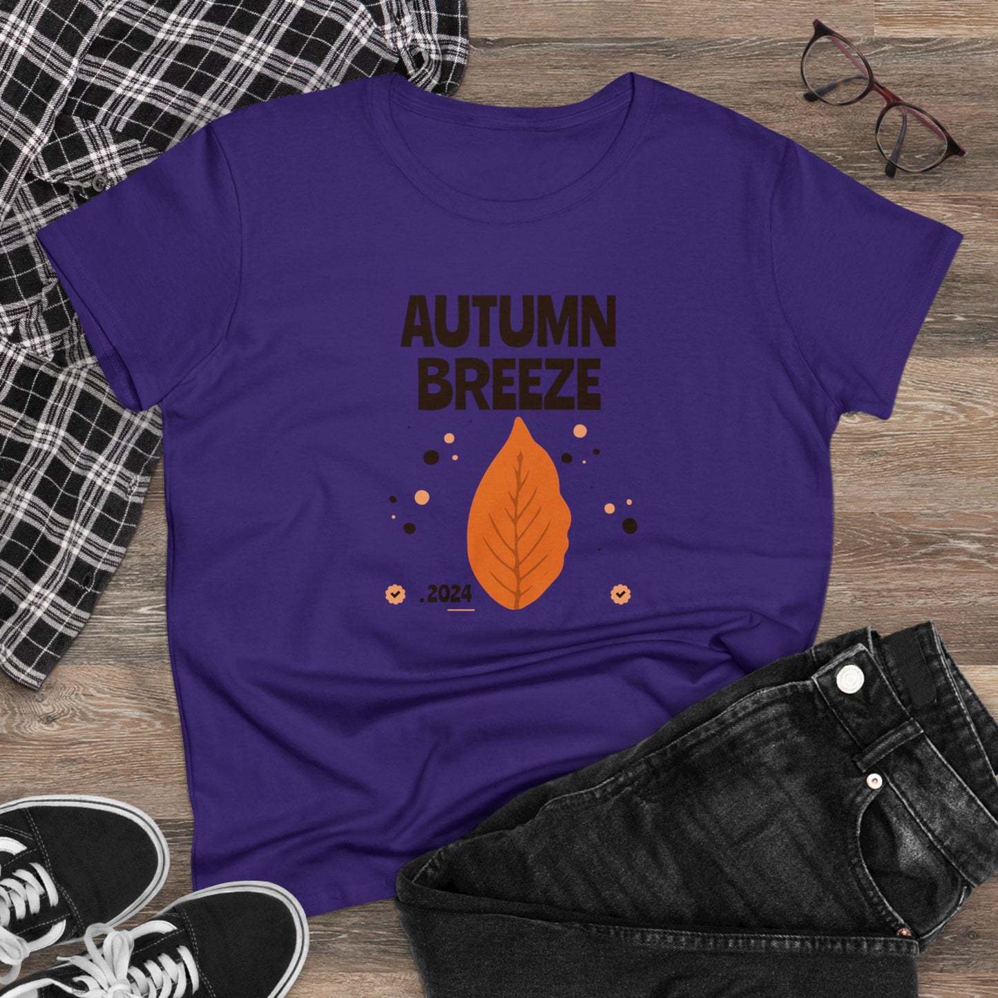 women t-shirts, women's tee, fall, autumn breeze, gift