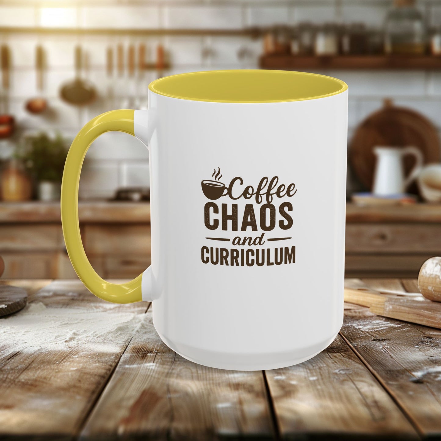 colorful coffee mug - perfect for teachers | teachers with attitude | coffee chaos and curriculum
