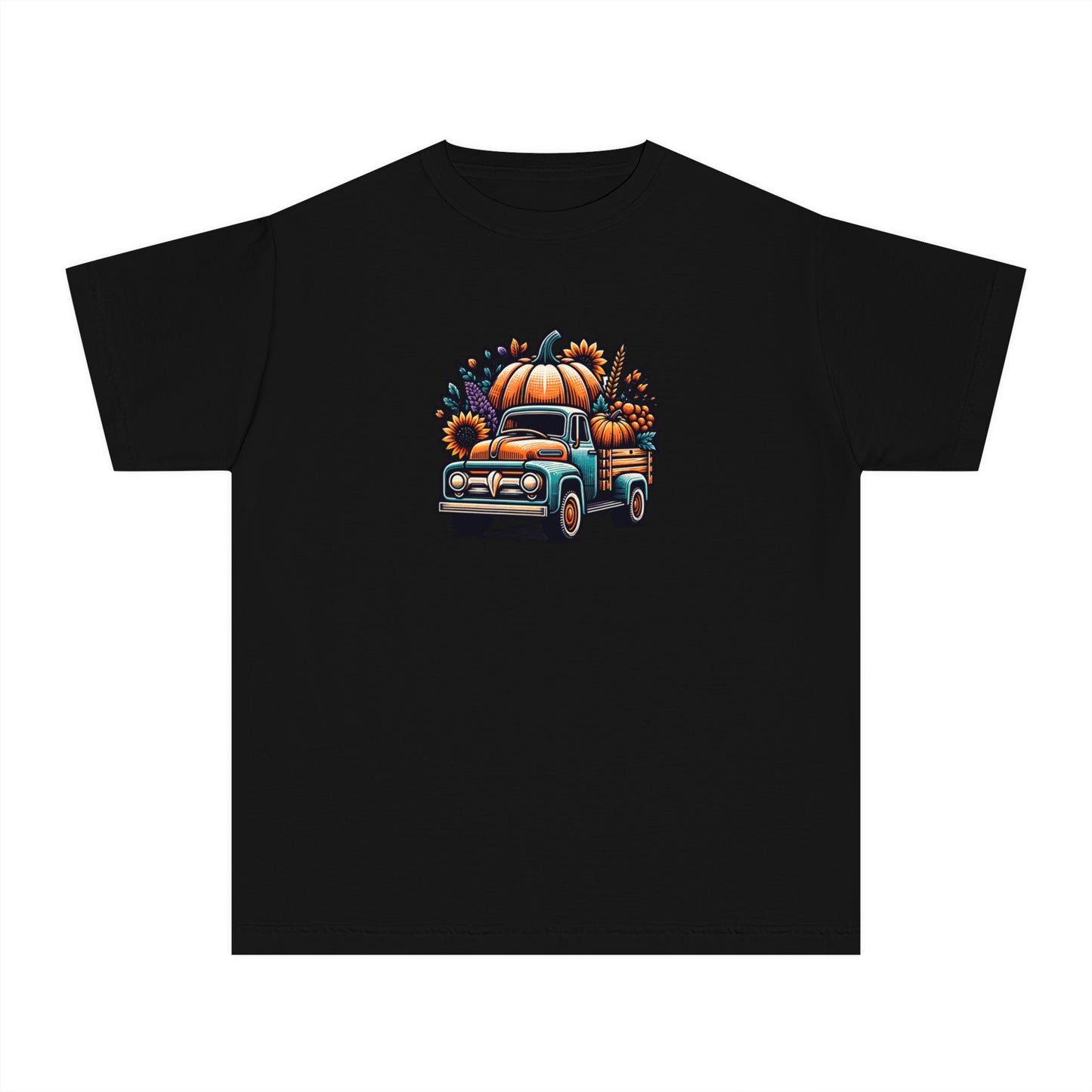 youth t-shirt - pumpkin truck!
