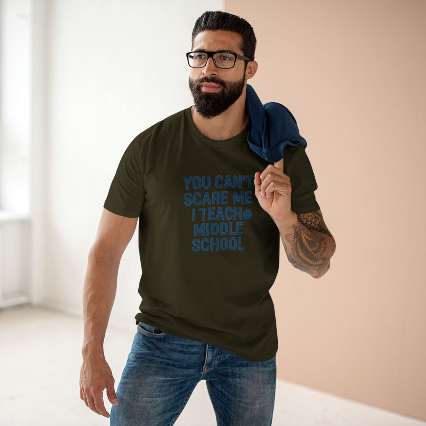 men's stable tee: fearless teacher edition. teachers with attitude.