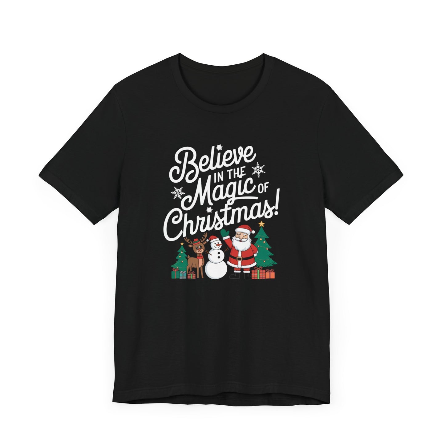 men & women christmas t-shirt. magic of christmas. unisex christmas t-shirt.
