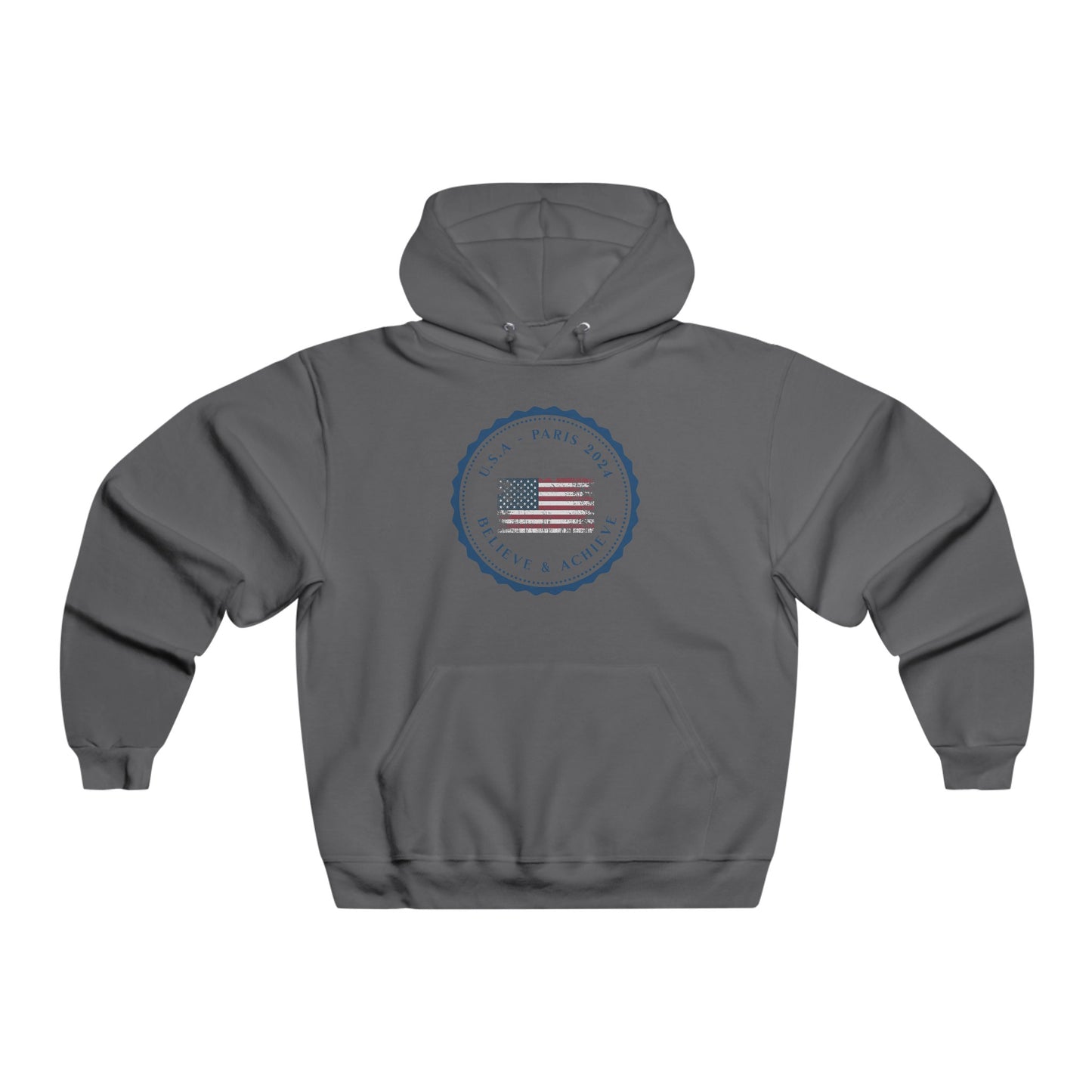 men's hoodie - believe & achieve