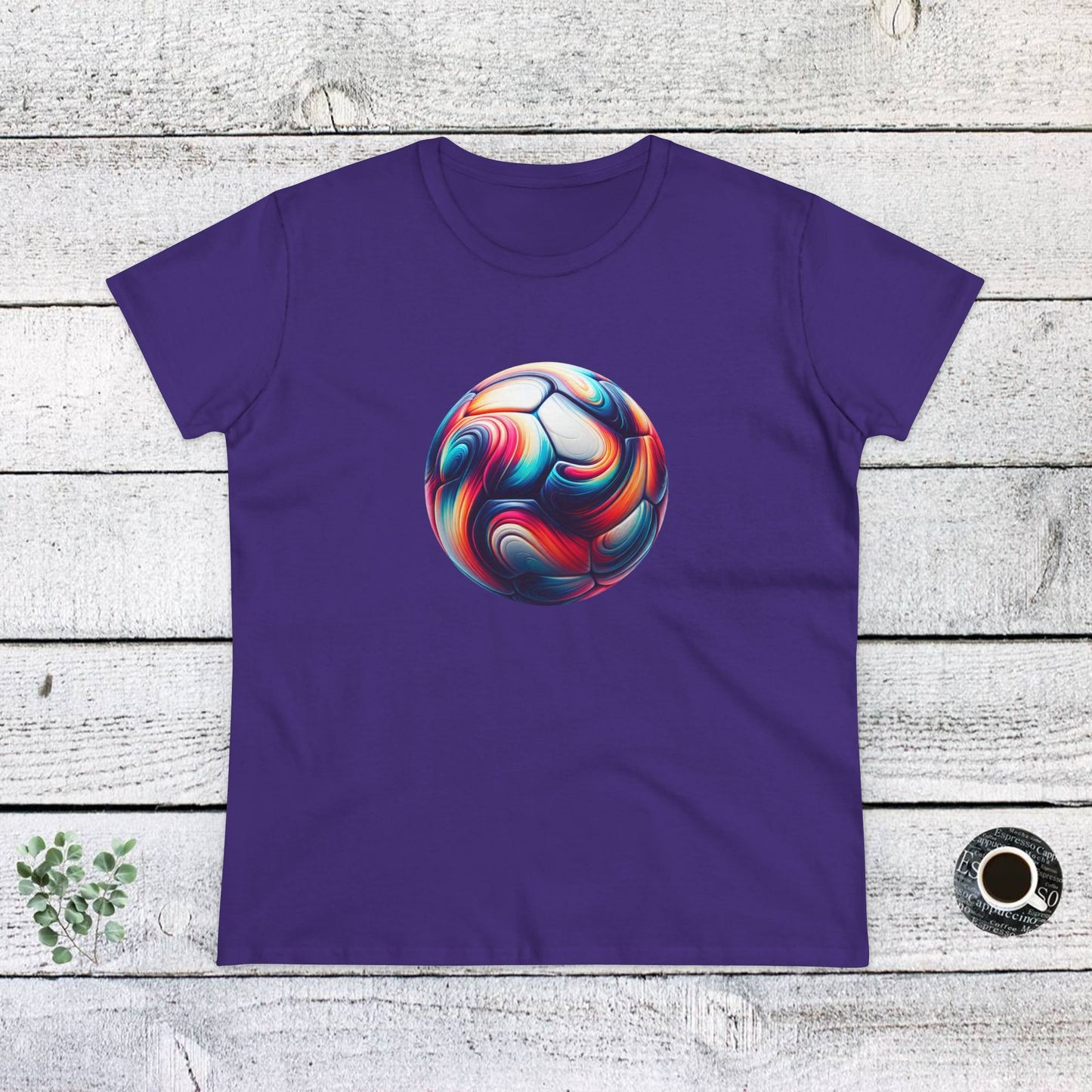 stylish women's cotton tee for sports enthusiasts