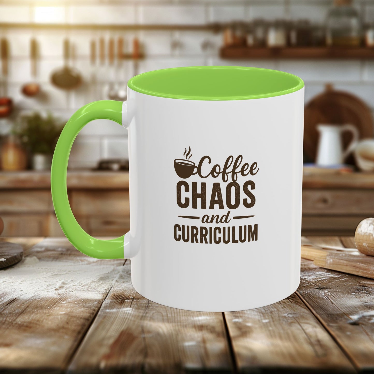 colorful coffee mug - perfect for teachers | teachers with attitude | coffee chaos and curriculum