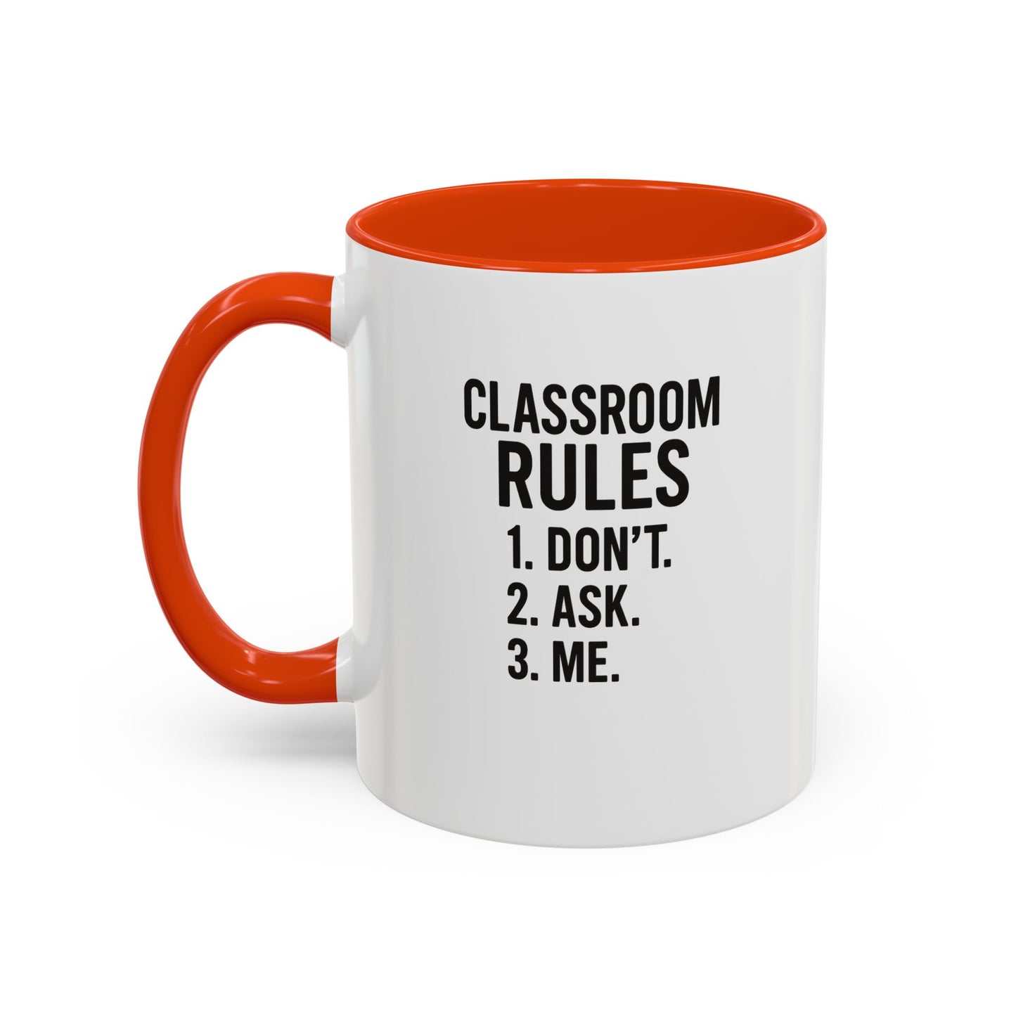 colorful classroom rules mug - perfect for teachers and students. teachers with attitude.