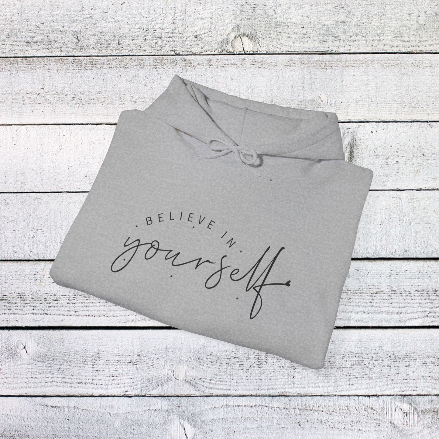unisex heavy blend™ hooded sweatshirt - believe in yourself - classic self-esteem booster