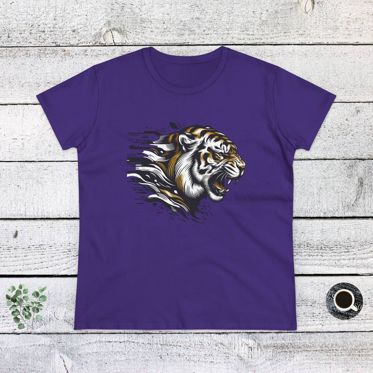fierce tiger graphic cotton tee