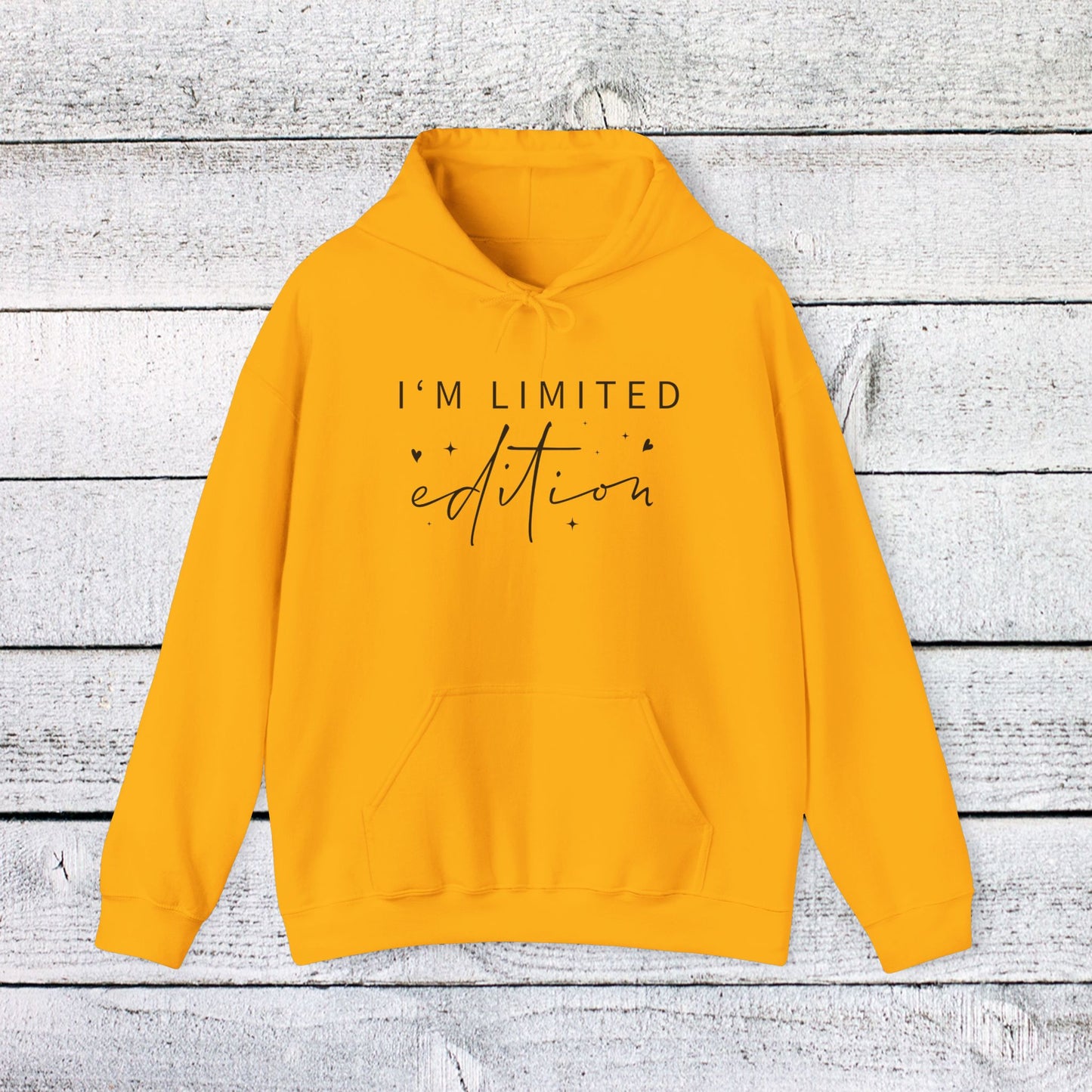 unisex heavy blend™ hooded sweatshirt - i’m limited edition - unique confidence quote