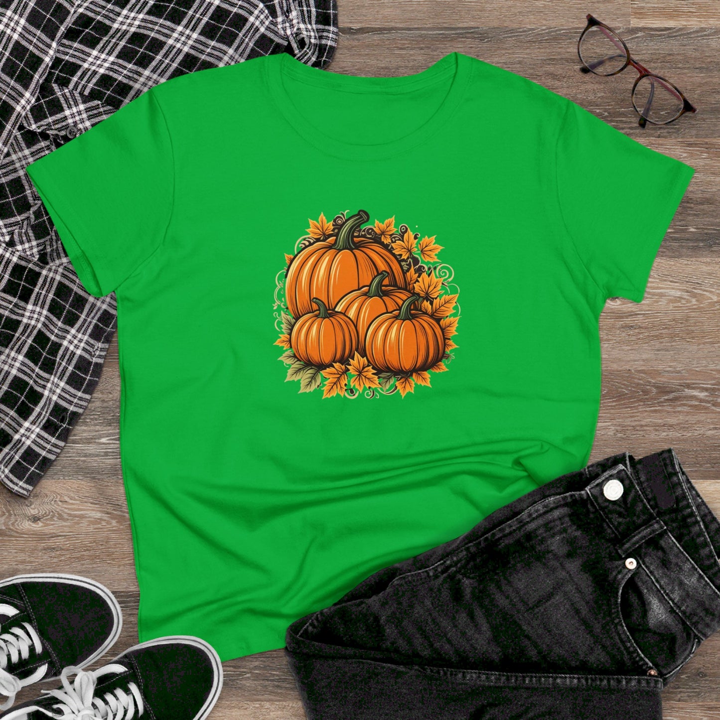 womens t-shirt - pumpkins