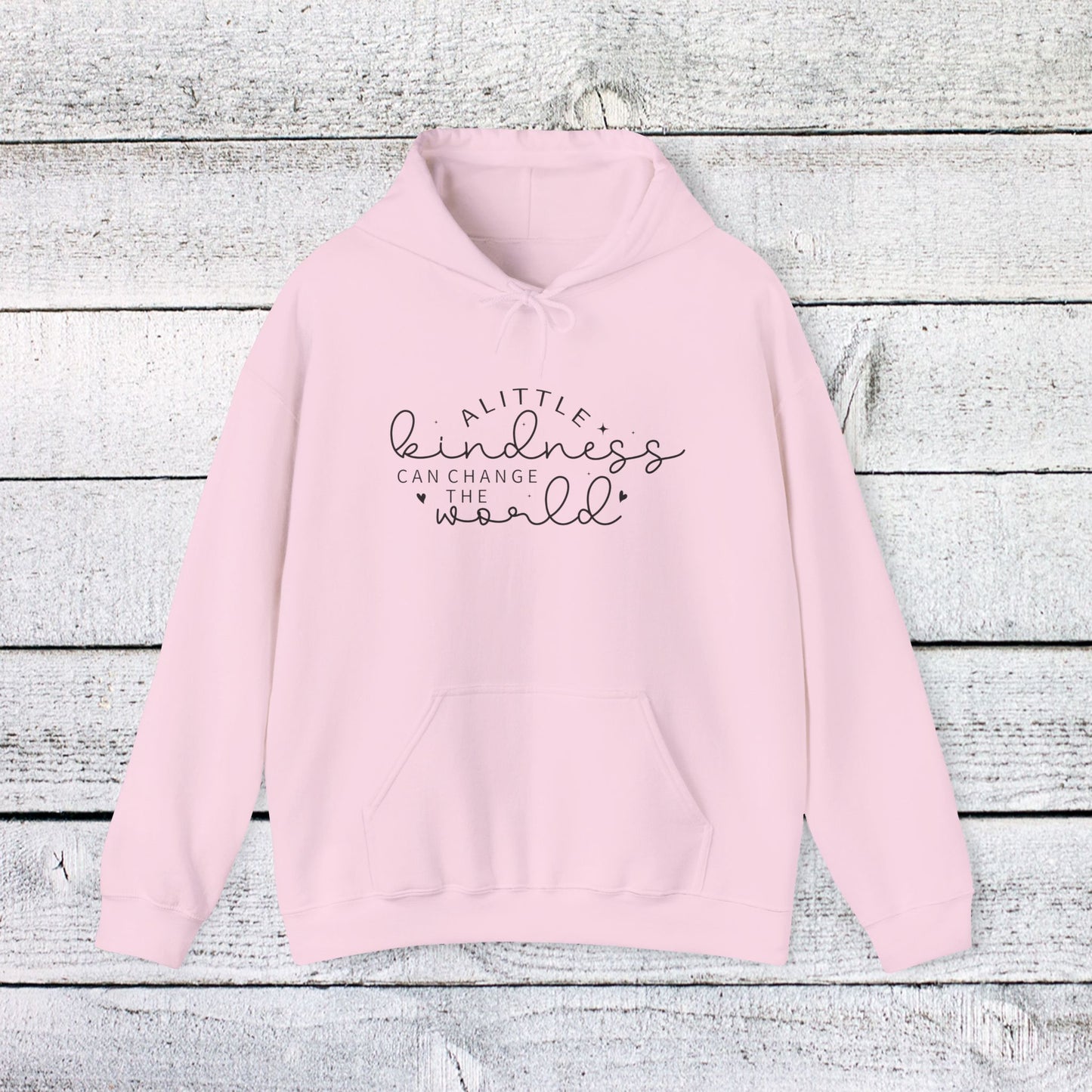 unisex heavy blend™ hooded sweatshirt - a little kindness can change the world - positive quote