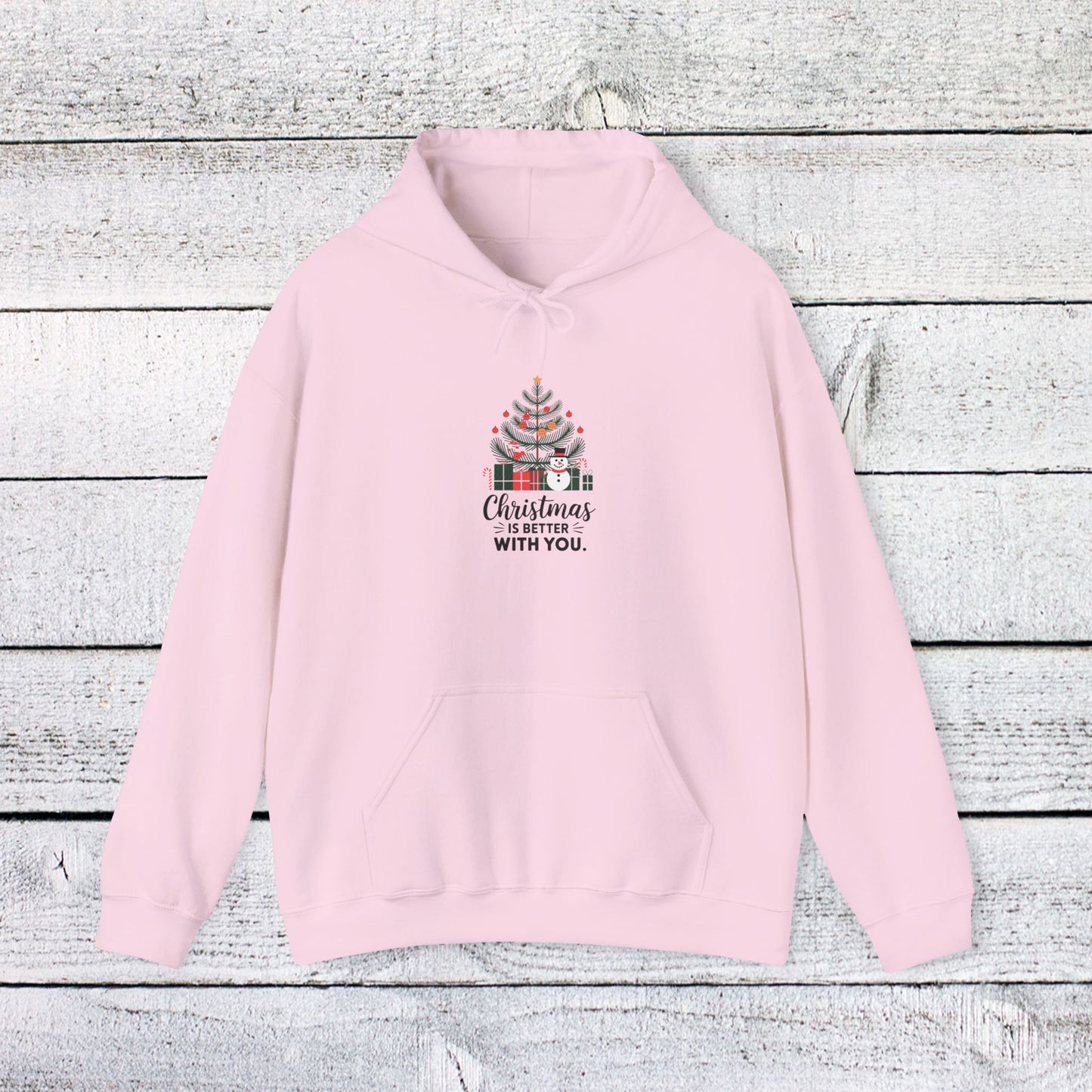 men's and women's christmas sweatshirt. christmas is better with you. unisex christmas sweatshirt.
