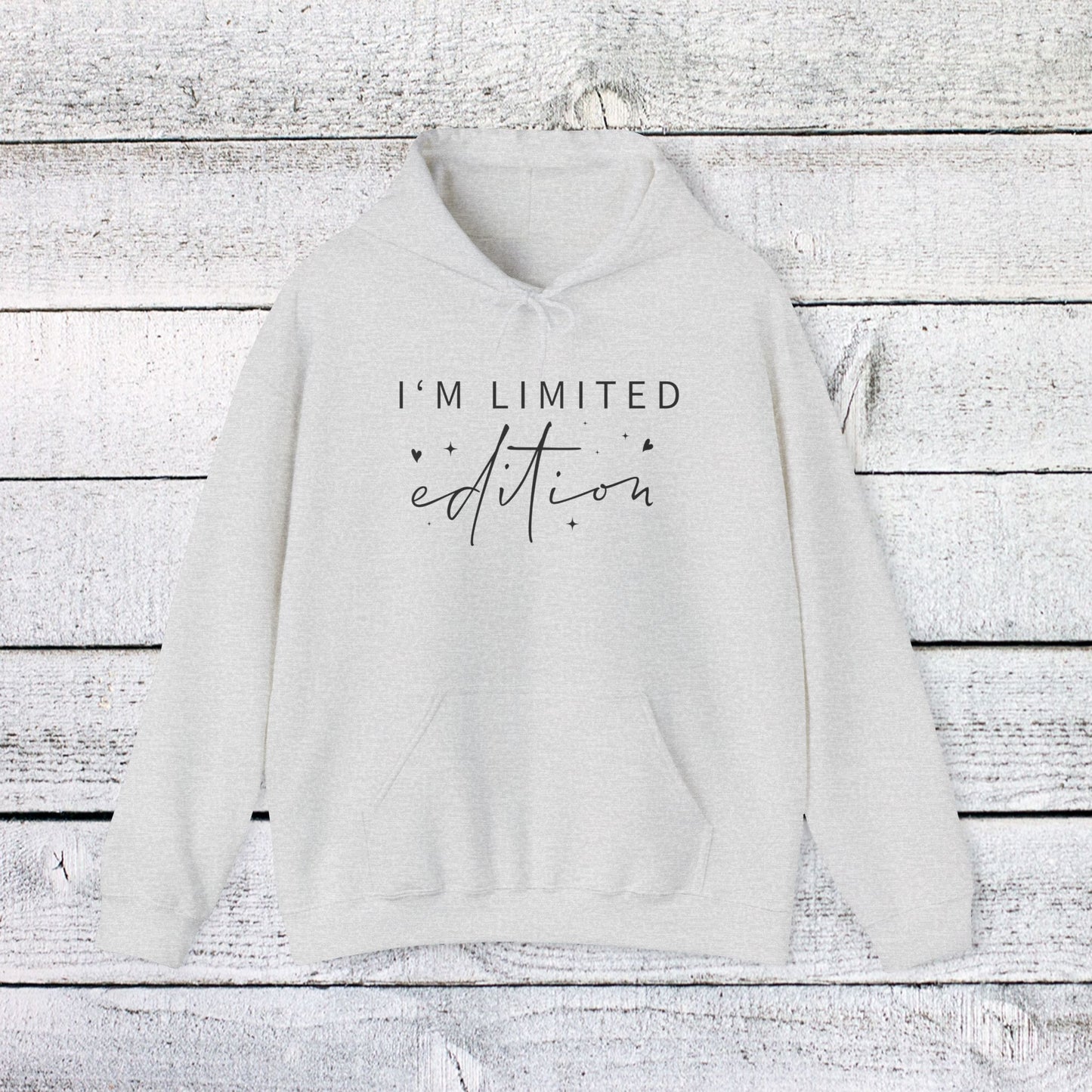 unisex heavy blend™ hooded sweatshirt - i’m limited edition - unique confidence quote
