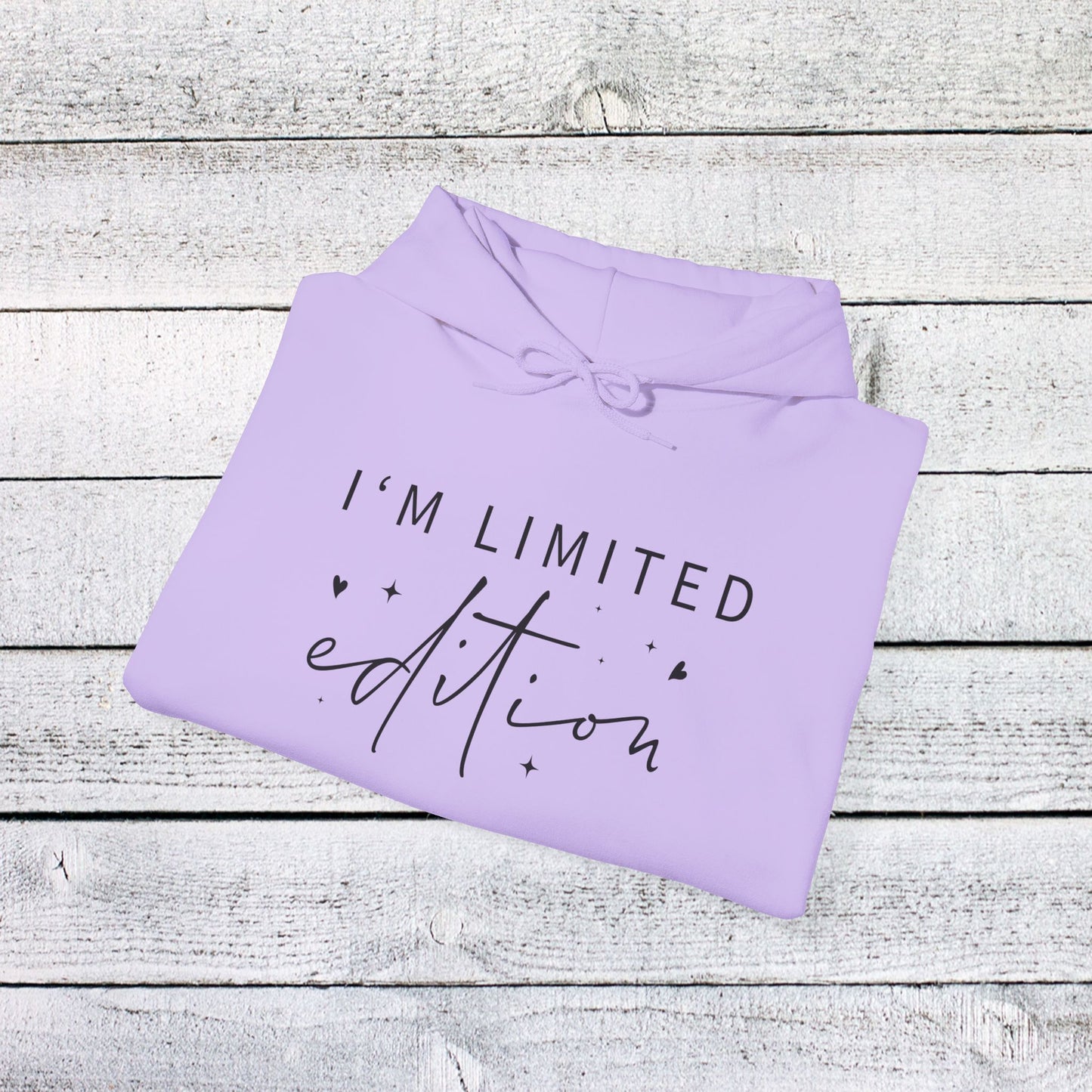 unisex heavy blend™ hooded sweatshirt - i’m limited edition - unique confidence quote