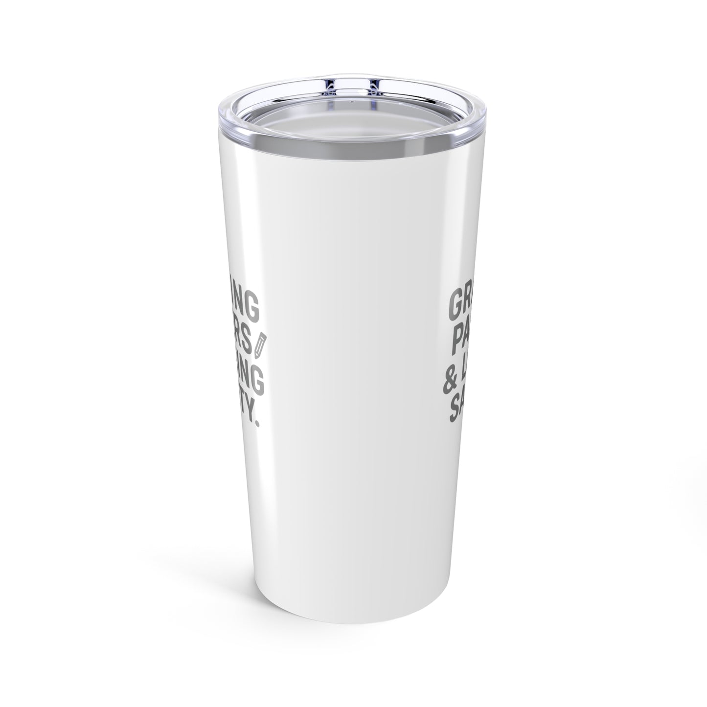 grading papers & losing sanity tumbler - perfect gift for teachers. teachers with attitude.