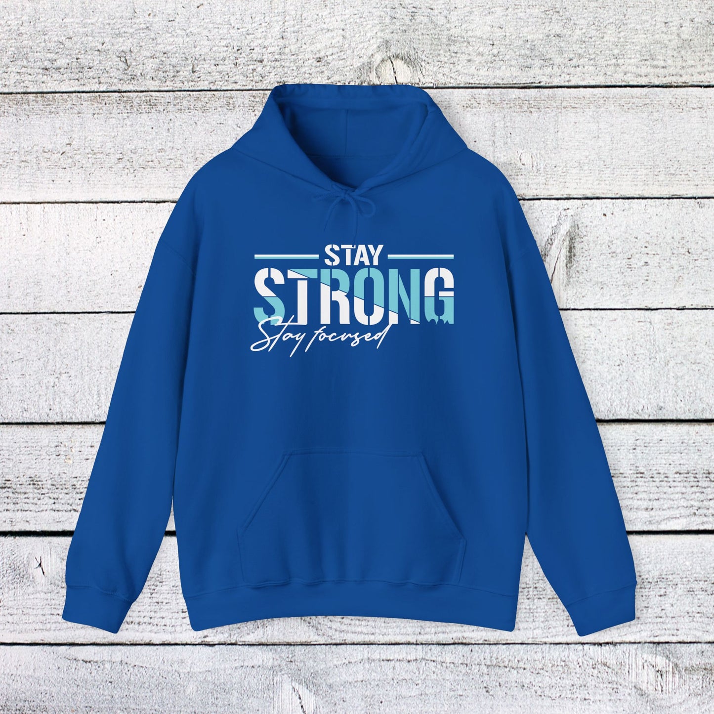 unisex heavy blend™ hooded sweatshirt - stay strong - simple motivation design