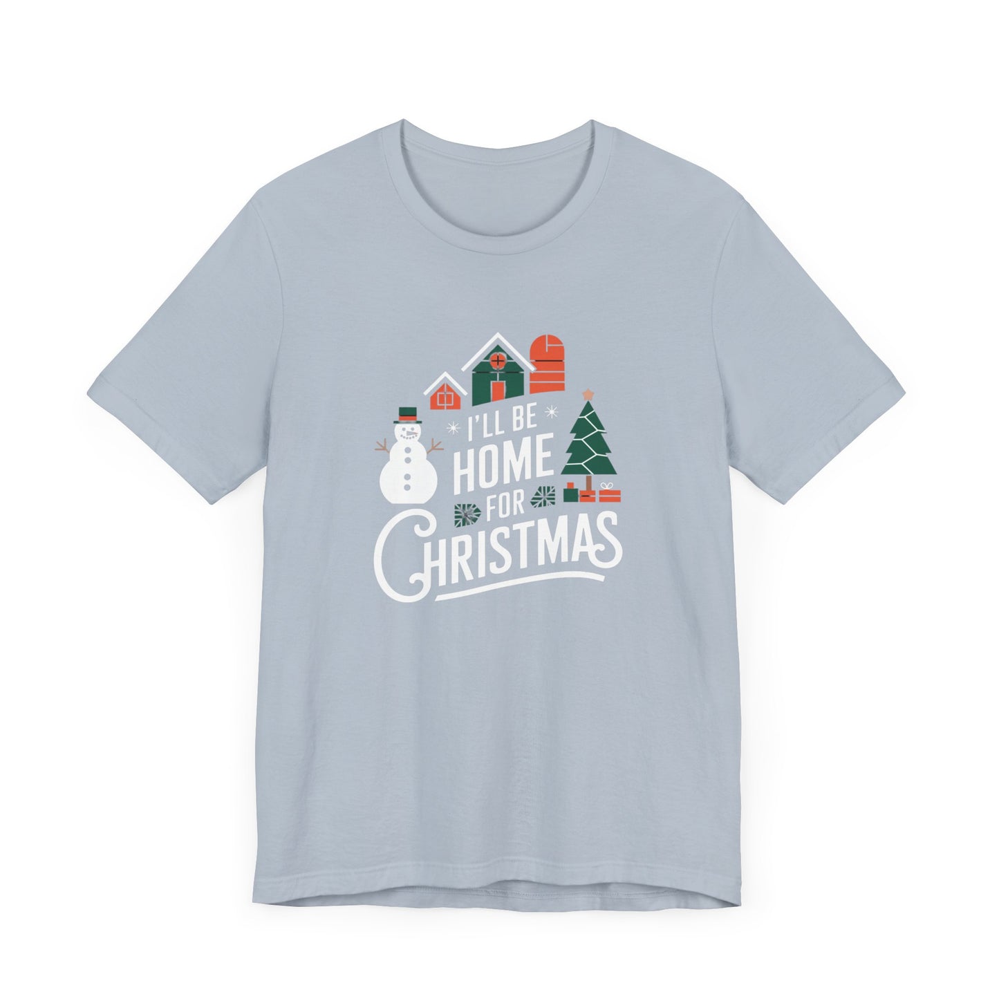 men & women christmas t-shirt. home for christmas. unisex christmas t-shirt.