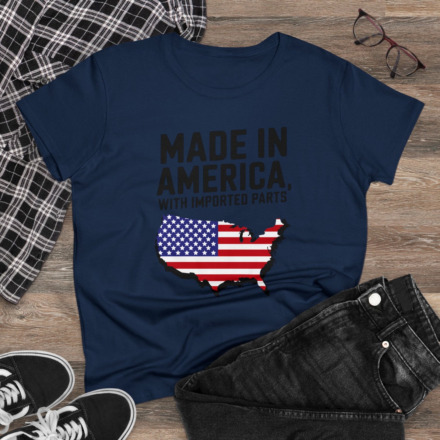 women's t-shirt, women's tee, funny gift, election, made in america!