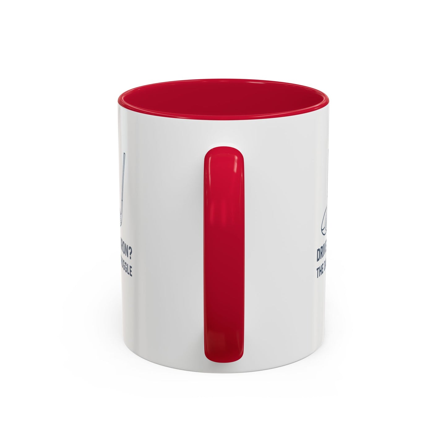 colorful golf mug - driver or iron? the daily struggle