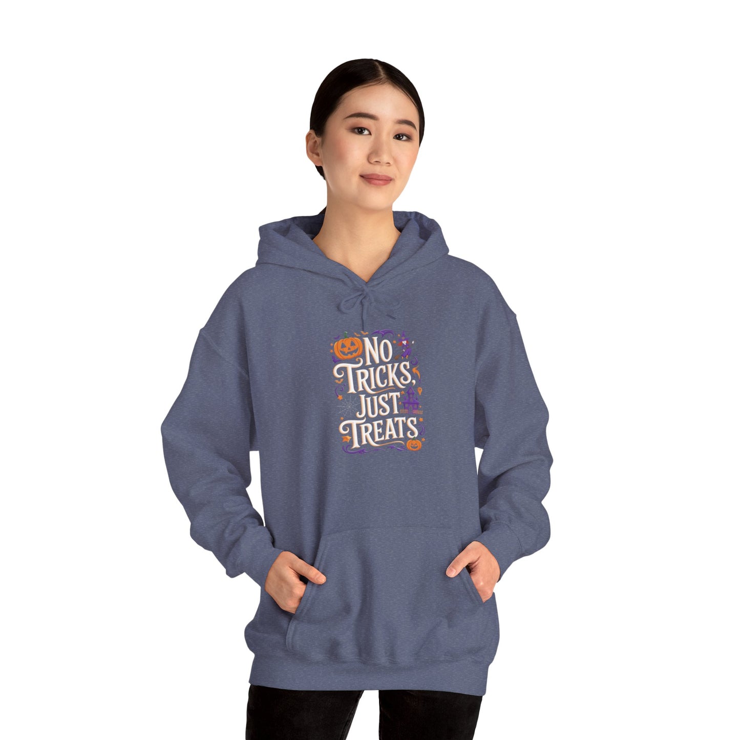 unisex hoodie - halloween hoodie -no tricks just treats!