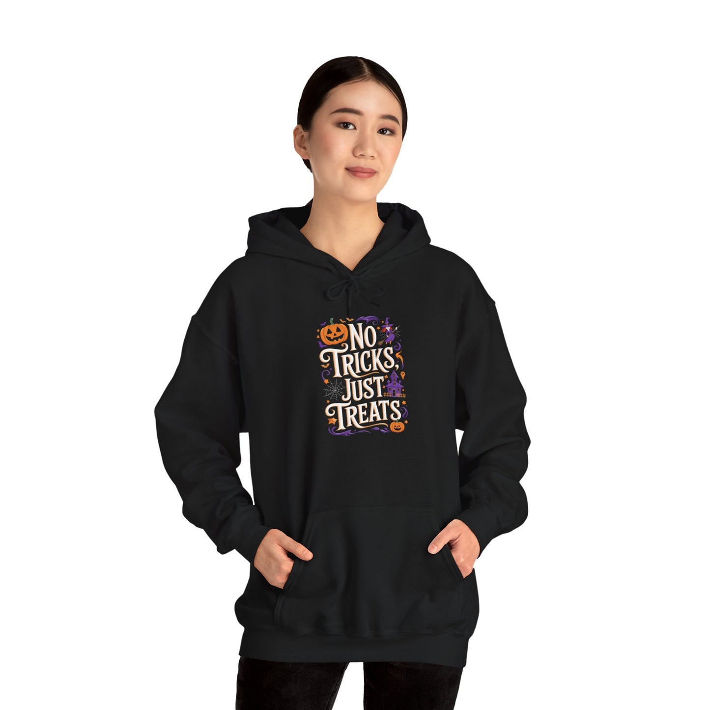 unisex hoodie - halloween hoodie -no tricks just treats!