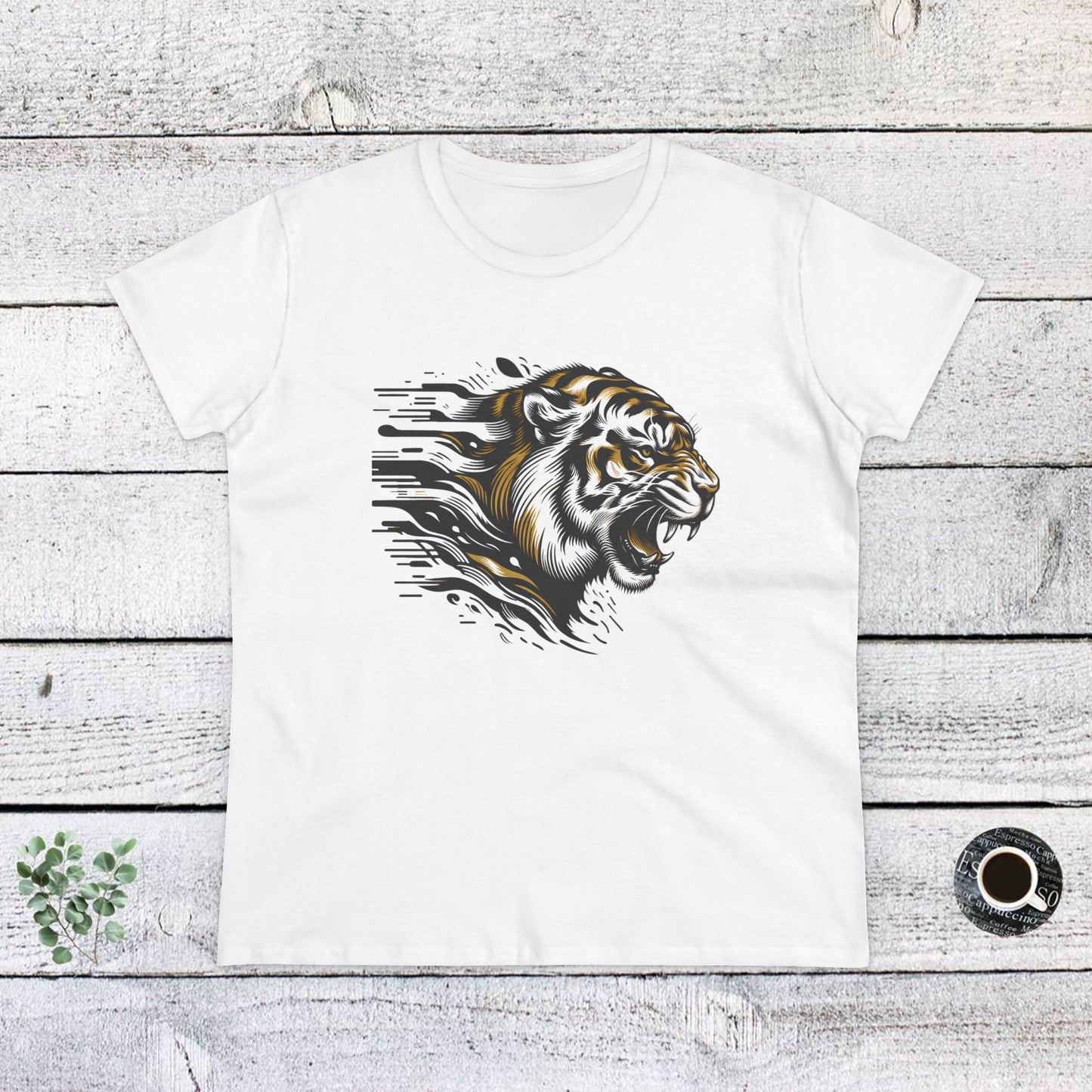 fierce tiger graphic cotton tee