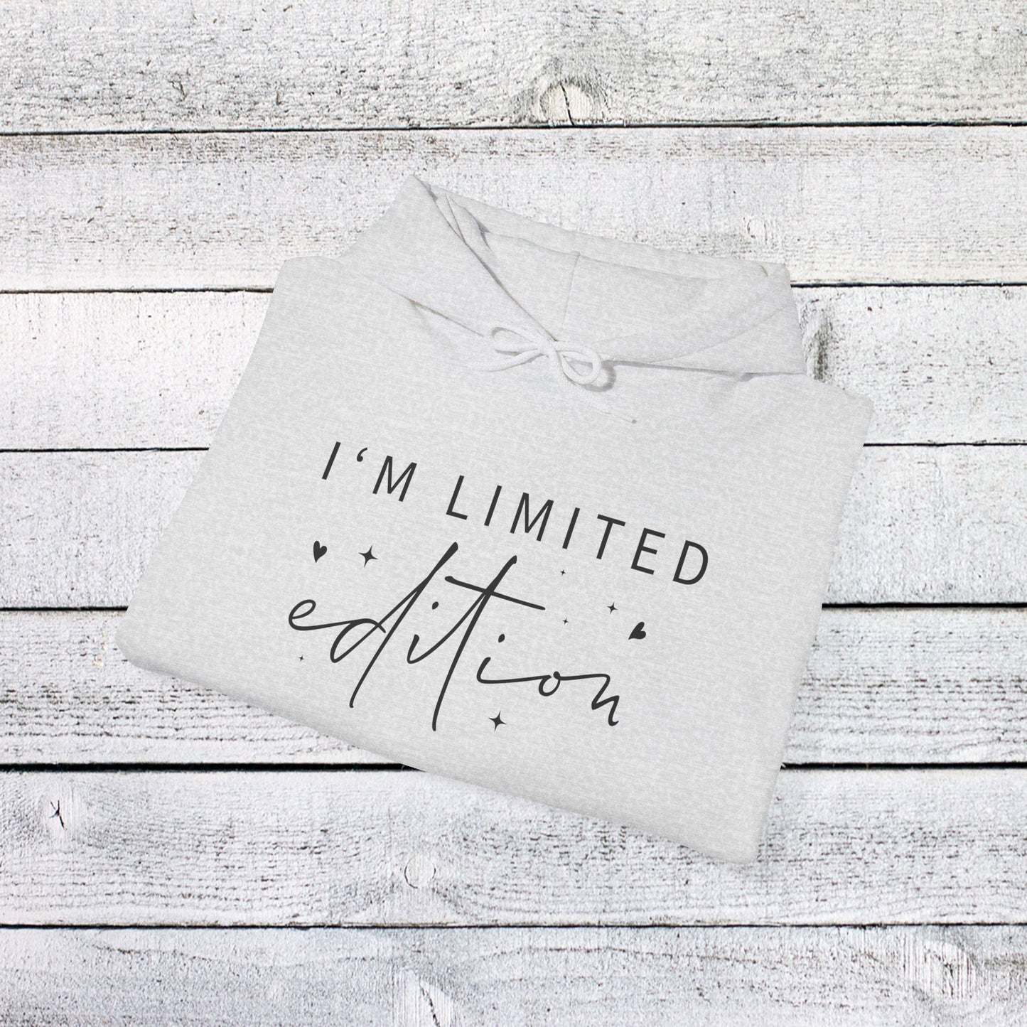 unisex heavy blend™ hooded sweatshirt - i’m limited edition - unique confidence quote
