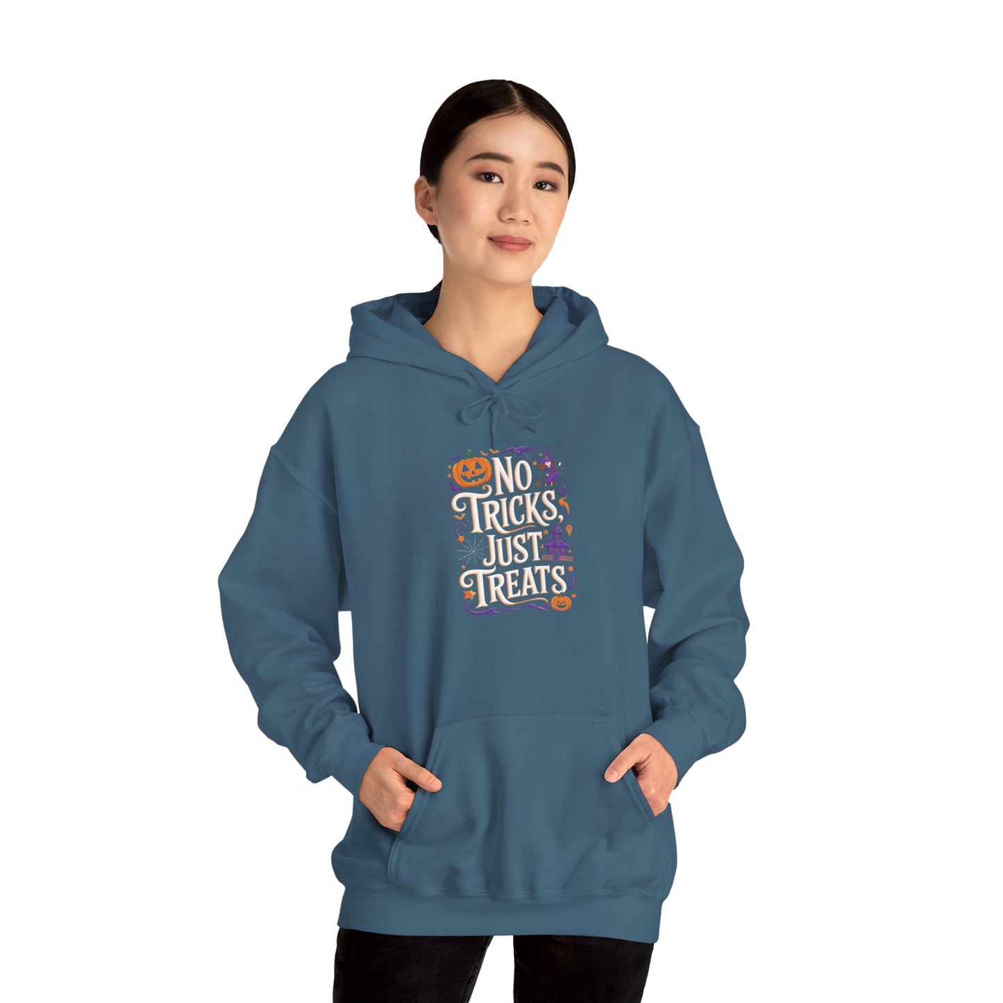 unisex hoodie - halloween hoodie -no tricks just treats!
