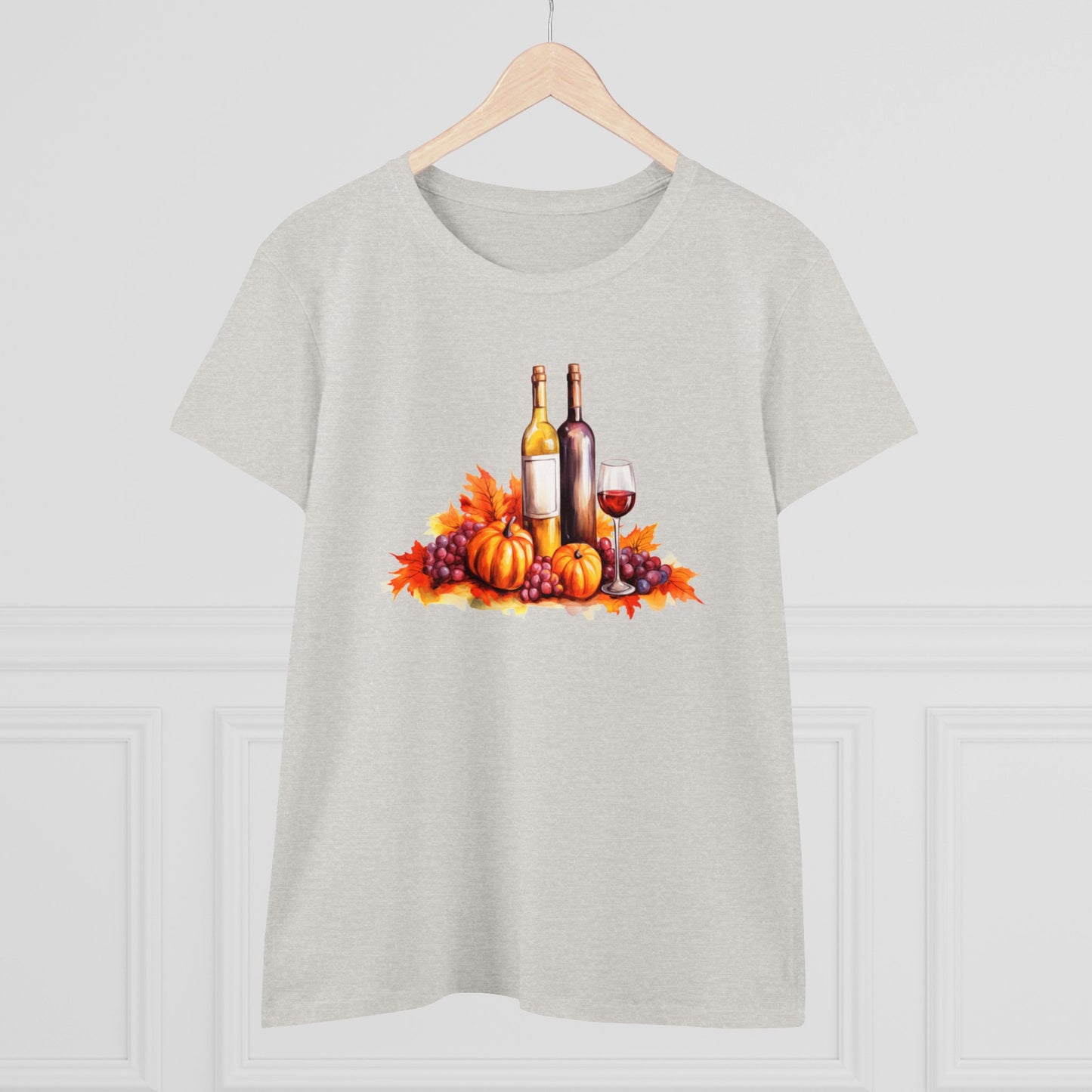 women halloween t-shirt, tee, fall, women's wine glass, pumpkins, halloween gift