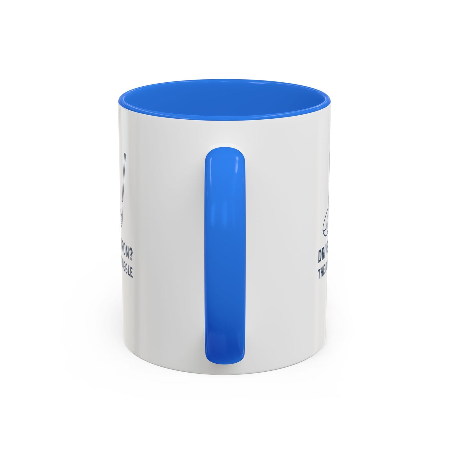 colorful golf mug - driver or iron? the daily struggle