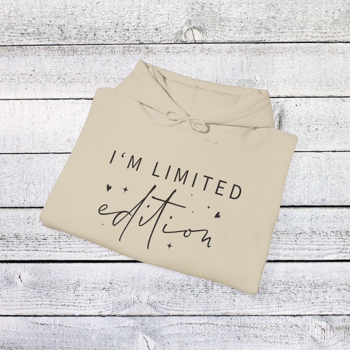 unisex heavy blend™ hooded sweatshirt - i’m limited edition - unique confidence quote