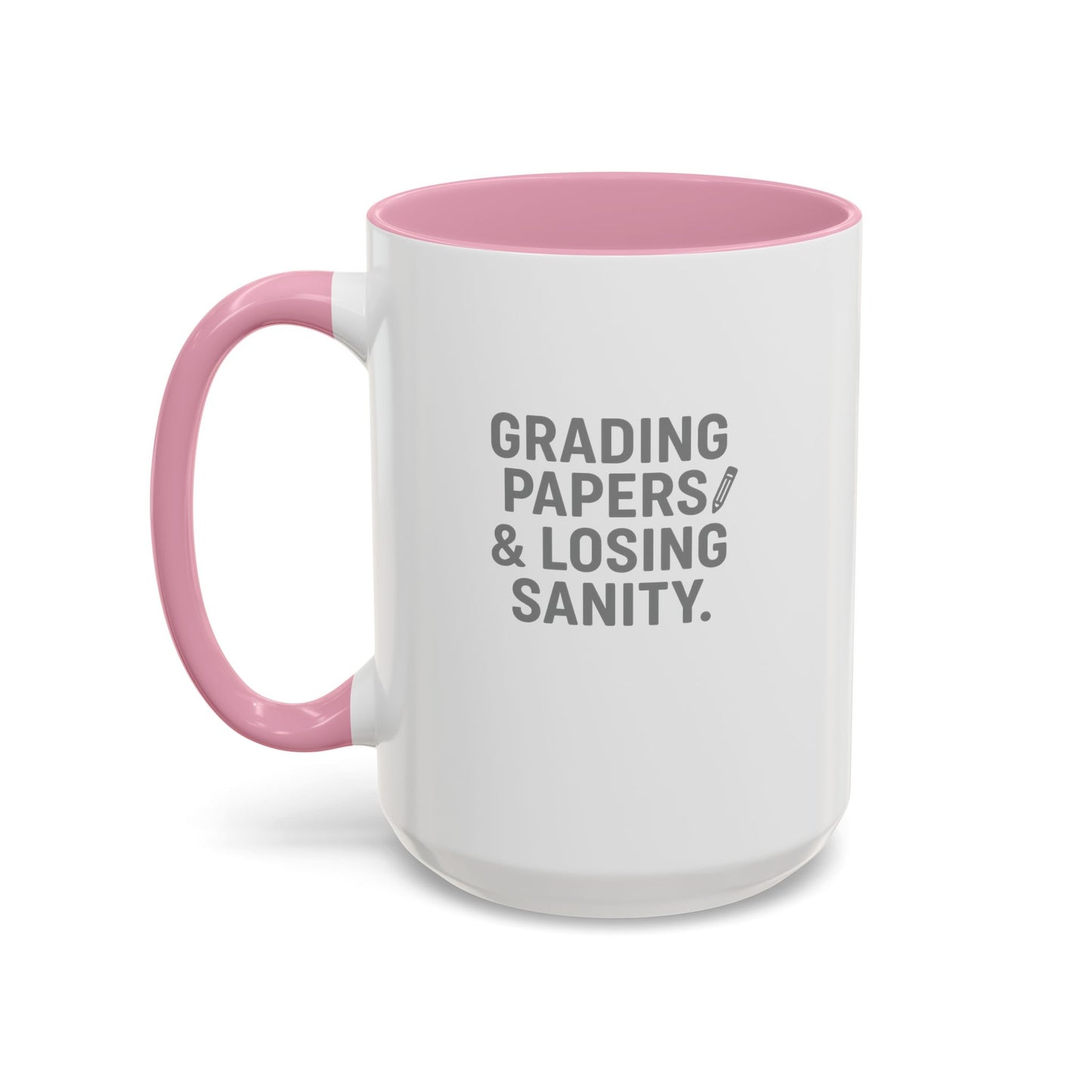 colorful grading papers & losing sanity mug – perfect gift for teachers. teachers with attitude.
