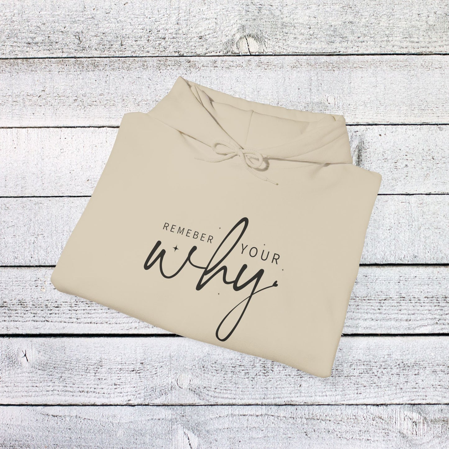 unisex heavy blend™ hooded sweatshirt - remember your why - purpose driven motivation