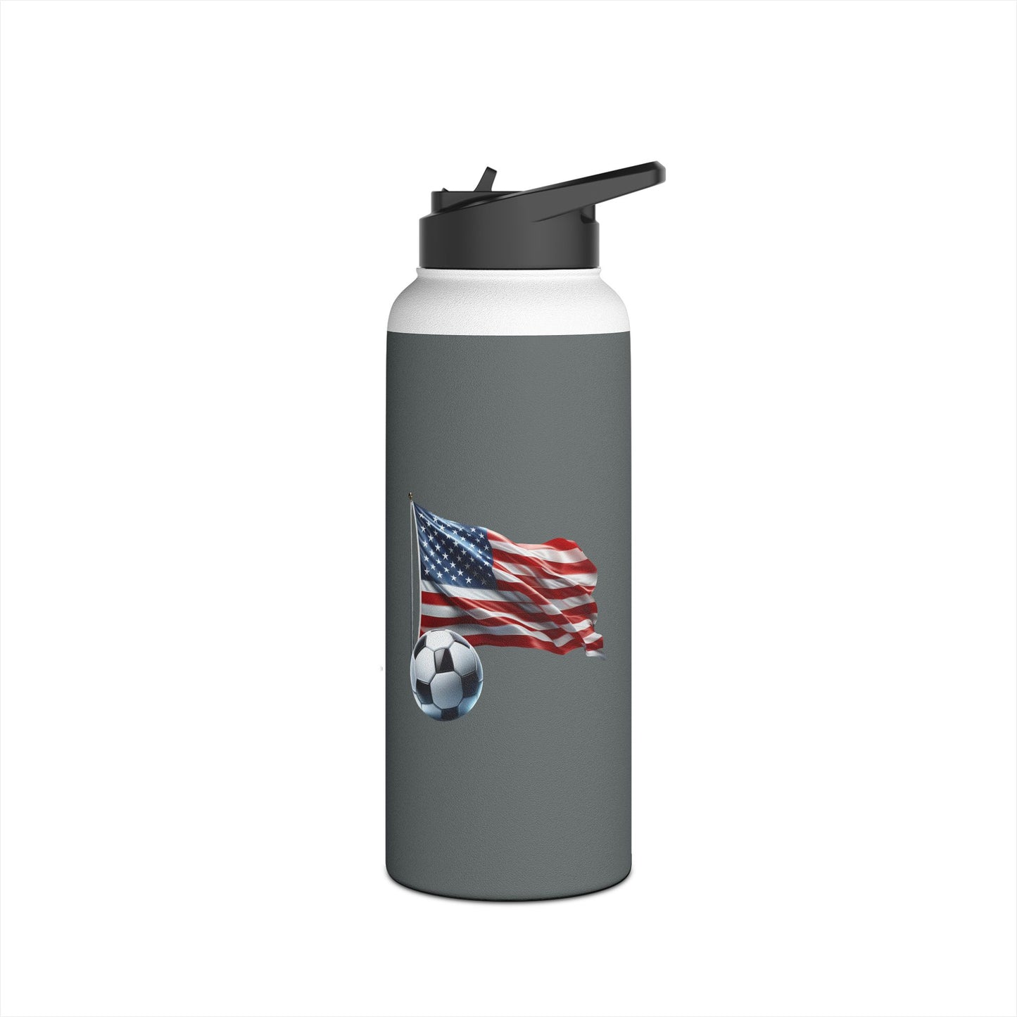usa soccer inspired stainless steel water bottle - durable & eco-friendly