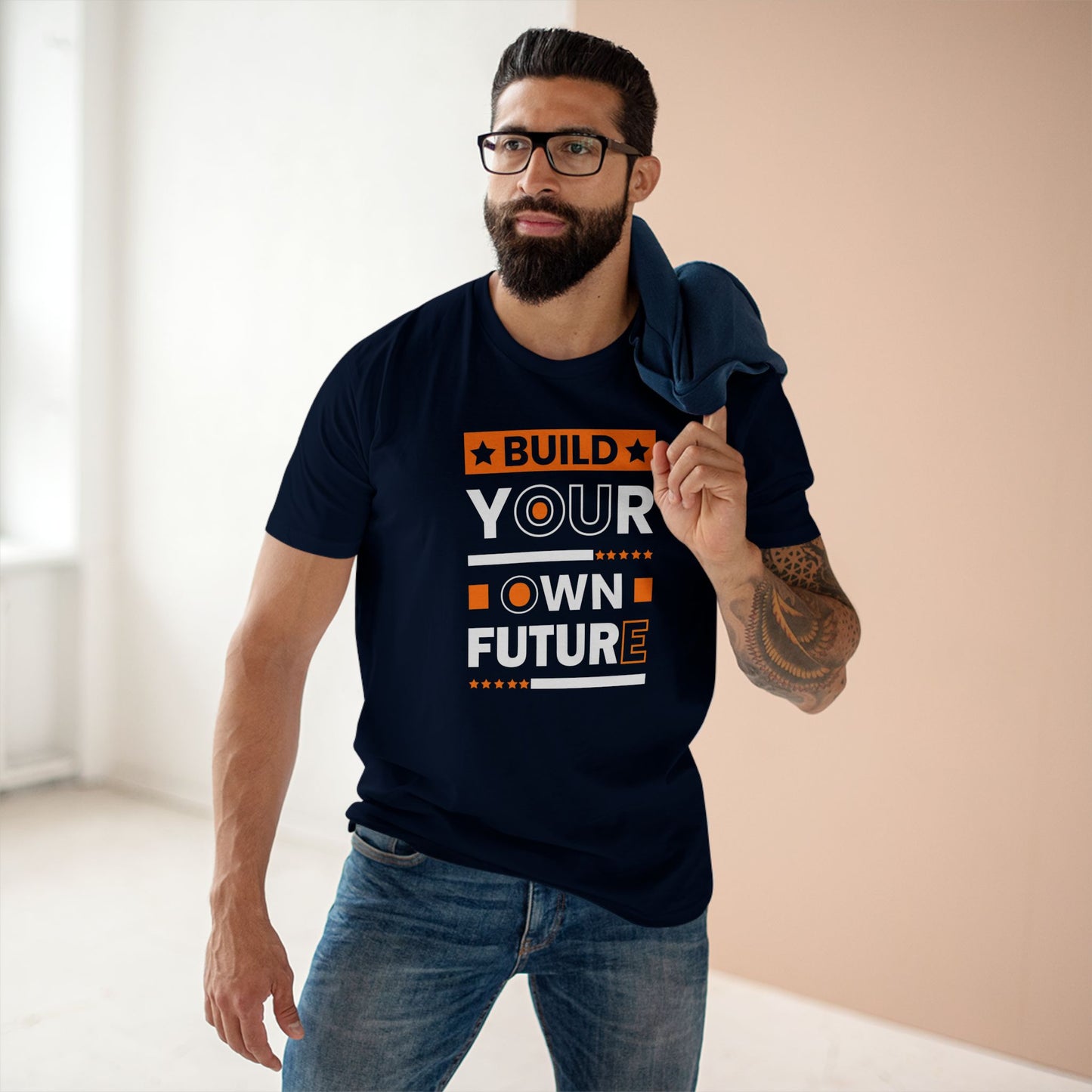 adult staple tee - build your own future - empowerment message
