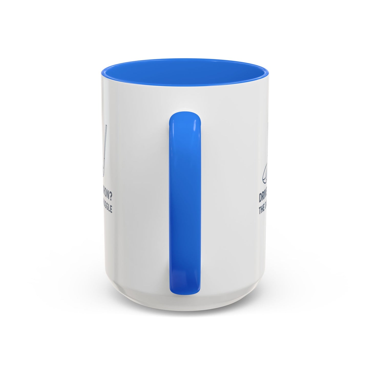 colorful golf mug - driver or iron? the daily struggle